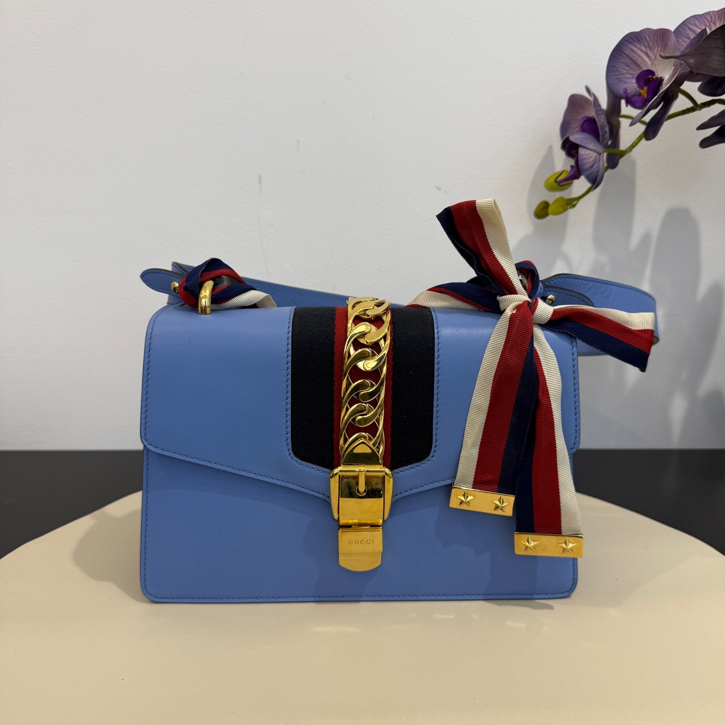 Gucci - Sylvie - Leather - Blue - (medium)