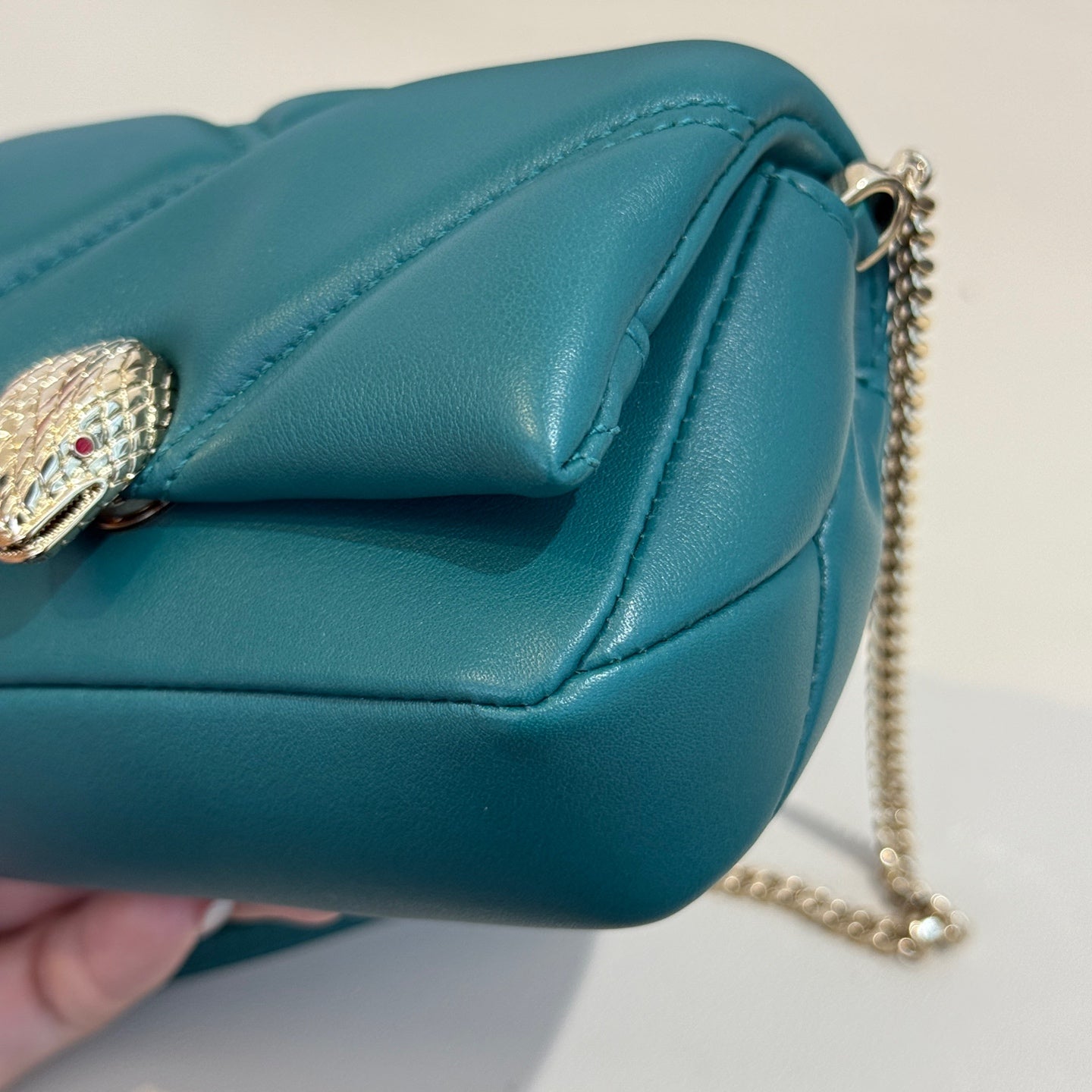 Bvlgari - Serpenti Cabochon Micro Bag - Leather - Green - (mini)