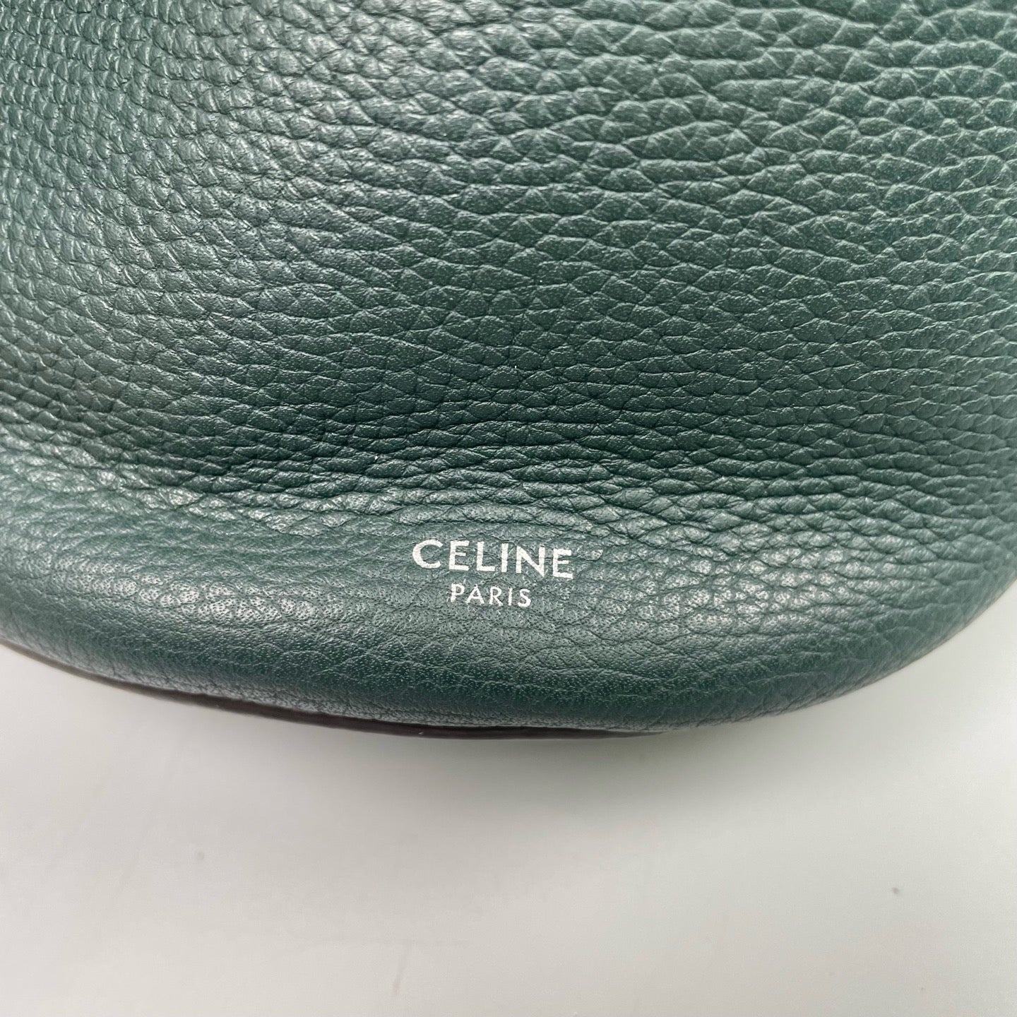 Celine - Big Bag Bucket Nano - Leather - Dark Green - (mini)