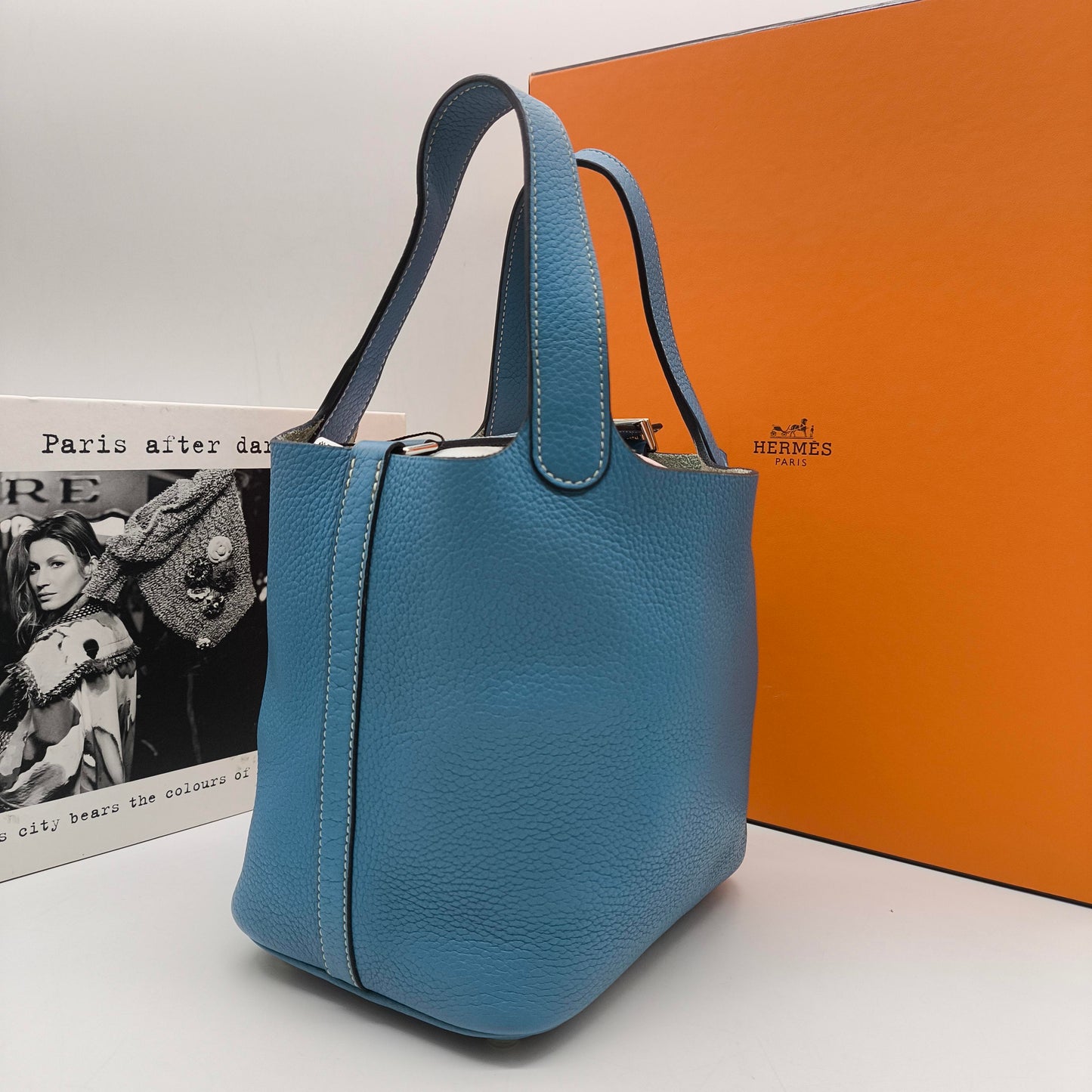 Hermès - Picotin Lock 18 - Togo leather - Blue - (Small)