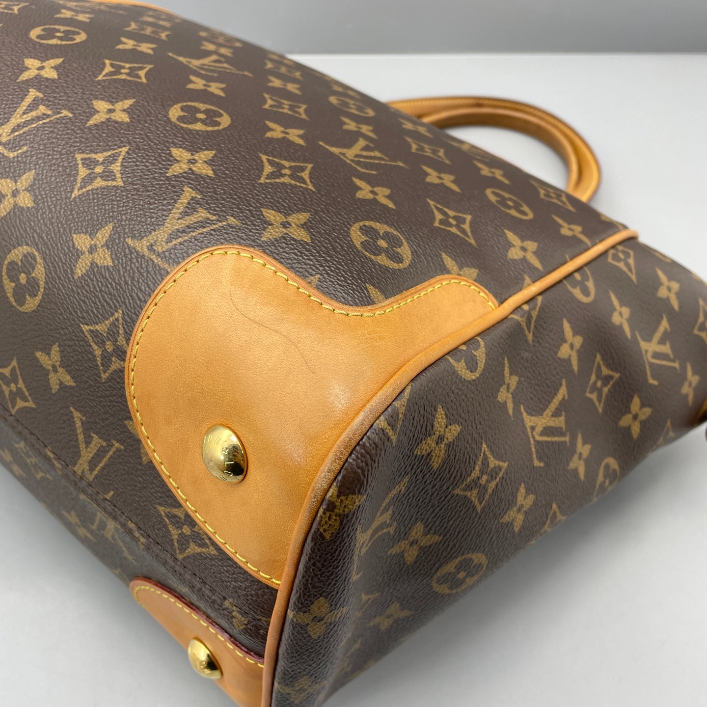 Louis Vuitton - Estrela Tote Bag - Monogram coated canvas with Vachetta leather trim - Brown - (medium)
