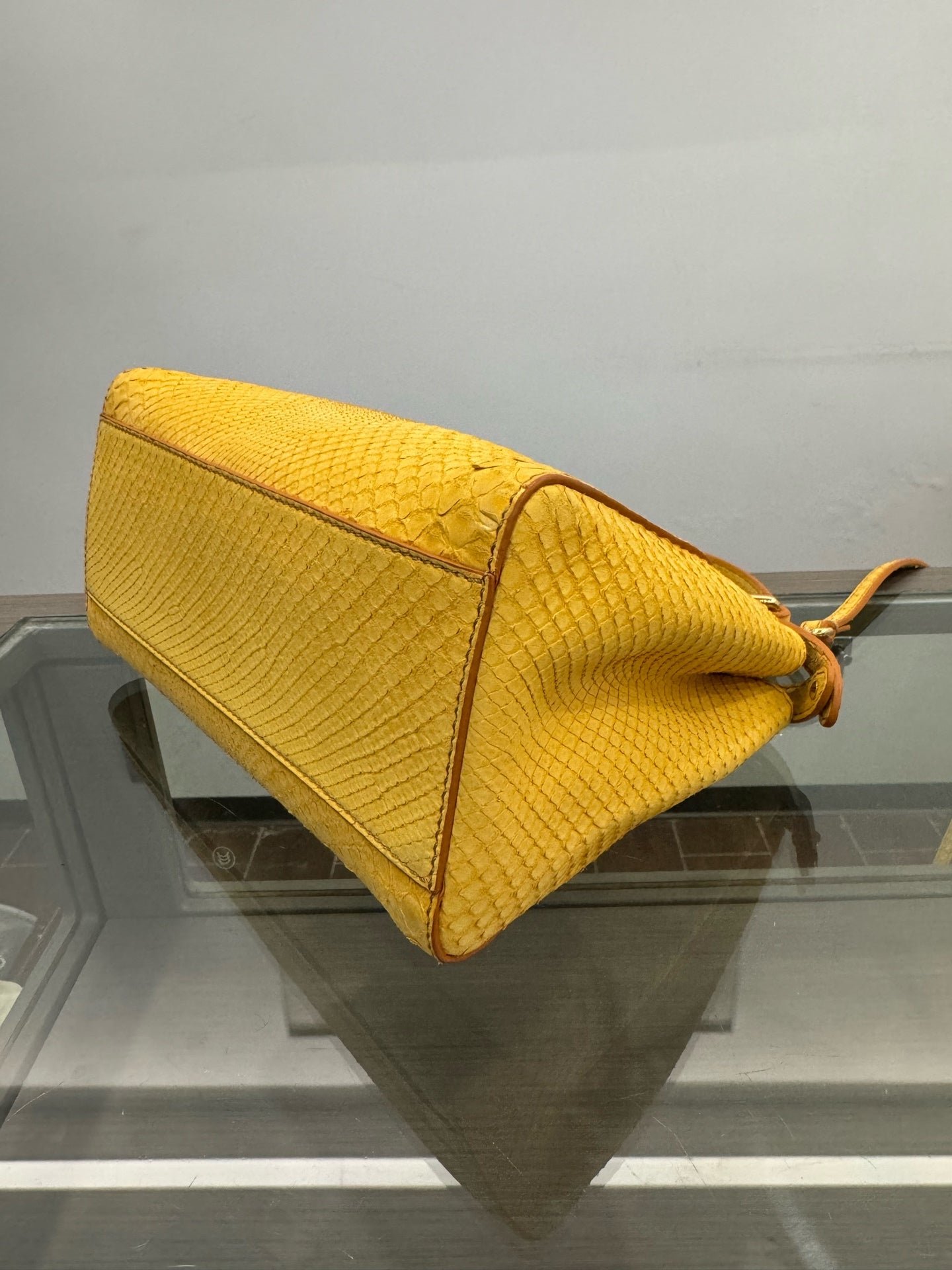 Fendi - Peekaboo Mini - Exotic leathers - Python - Yellow - (mini)