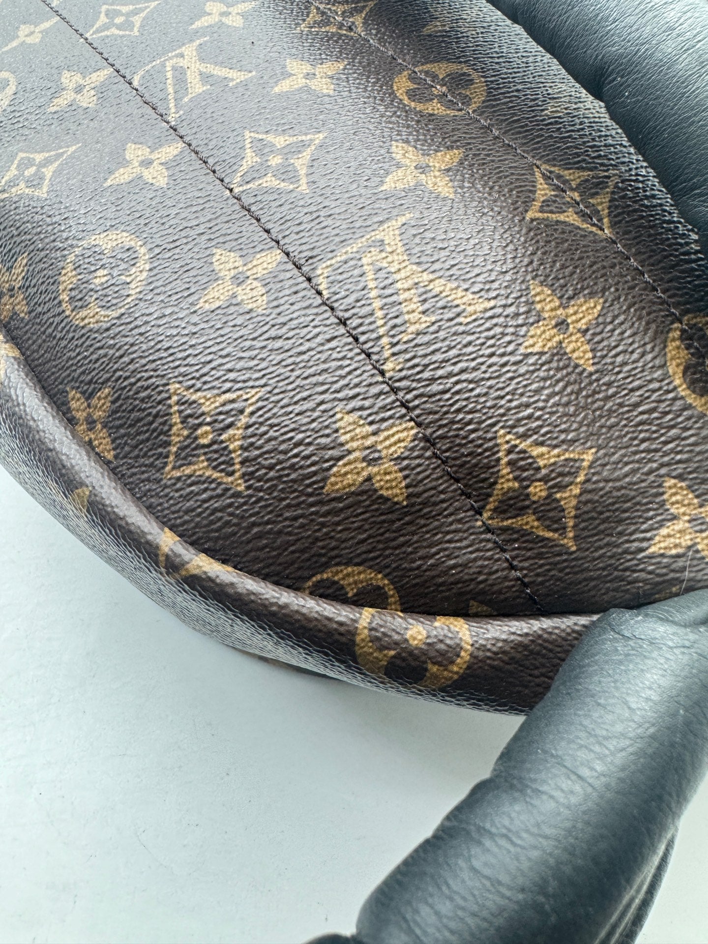 Louis Vuitton - Palm Springs Mini Backpack - Coated canvas and soft cowhide leather - Brown and Black - (mini)