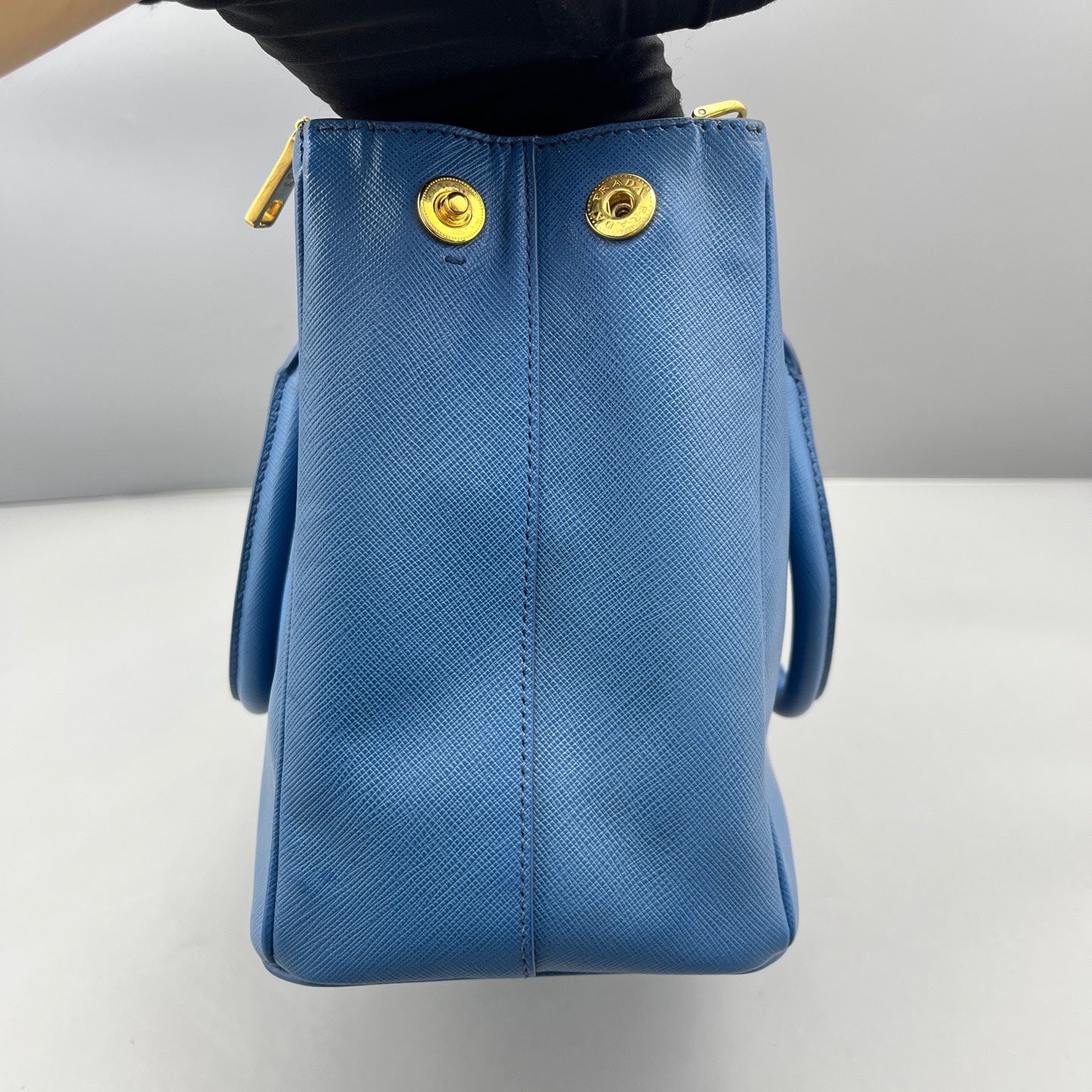Prada - Galleria Saffiano Lux Tote - Saffiano leather - Blue - (medium)