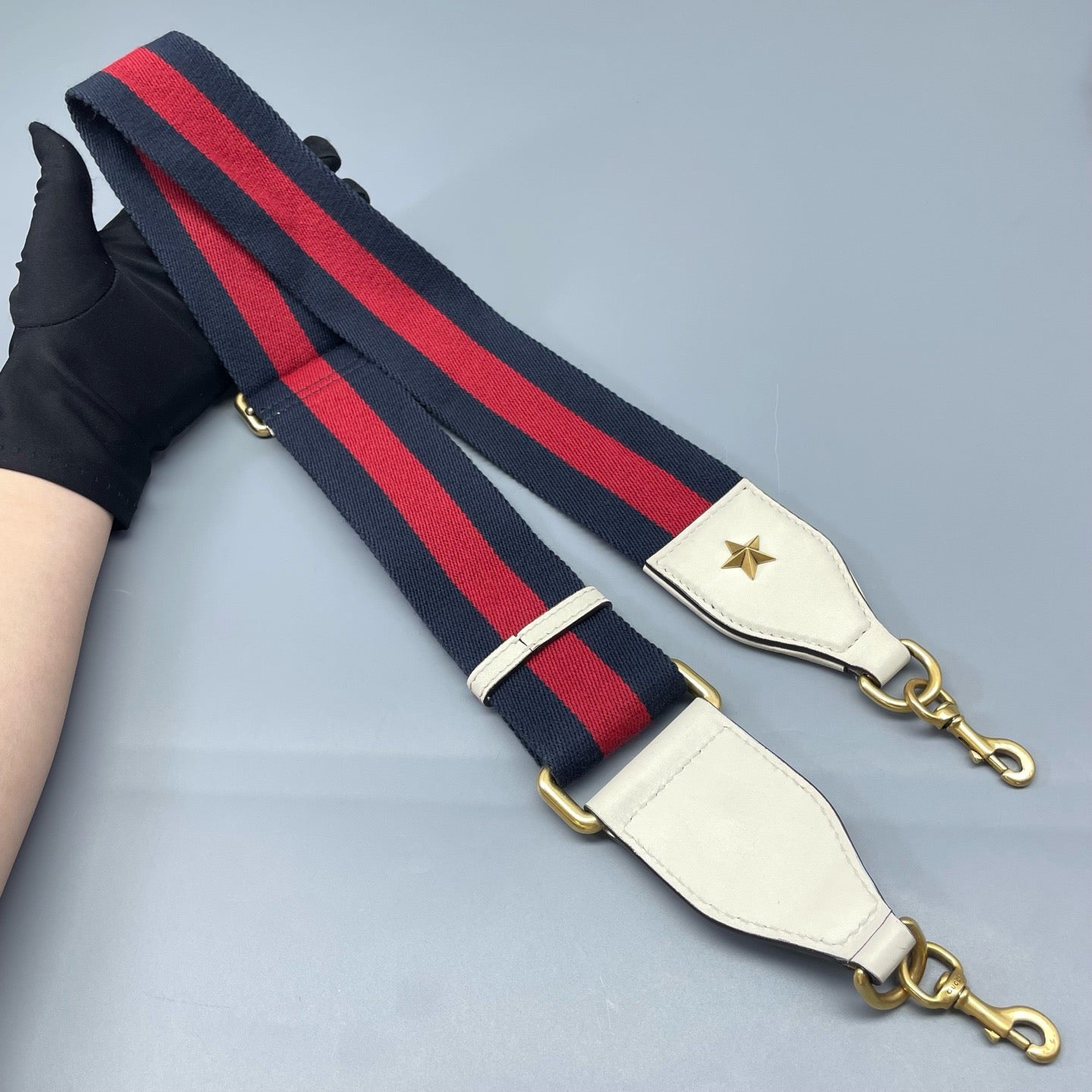 Gucci - Dionysus Bamboo Top Handle Bag - Leather - Off-white, Red, Navy - (medium)