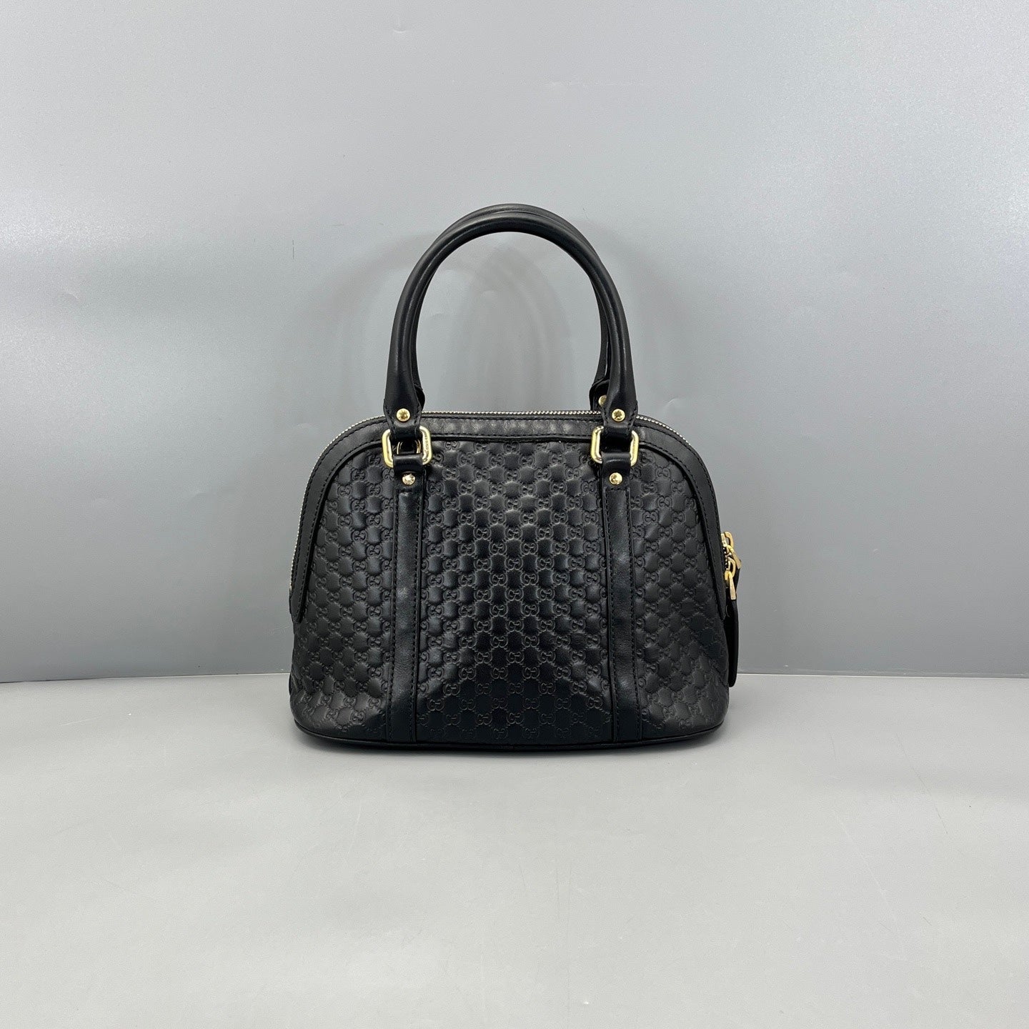 Gucci - Microguccissima Dome Bag - Leather - Black - (Small)