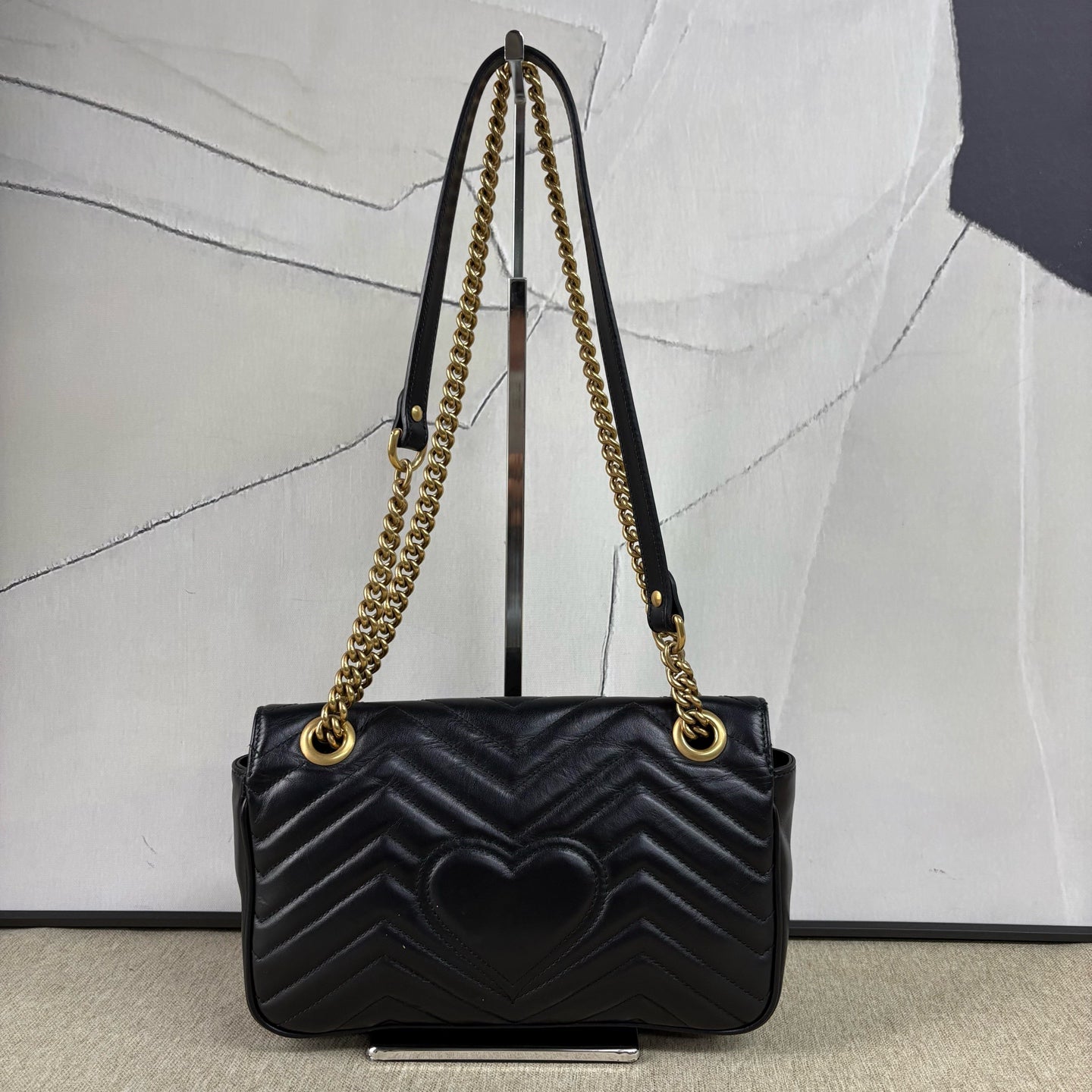 Gucci - Marmont Matelassé Shoulder Bag - Leather - Black - (small)