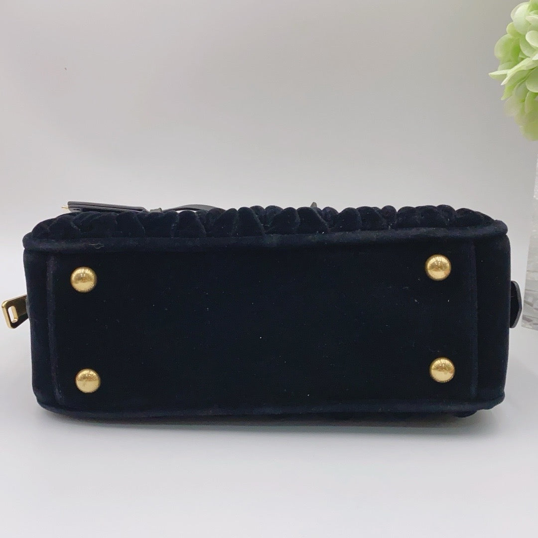 Miu Miu - Bauletto - Velvet - Black - (mini)