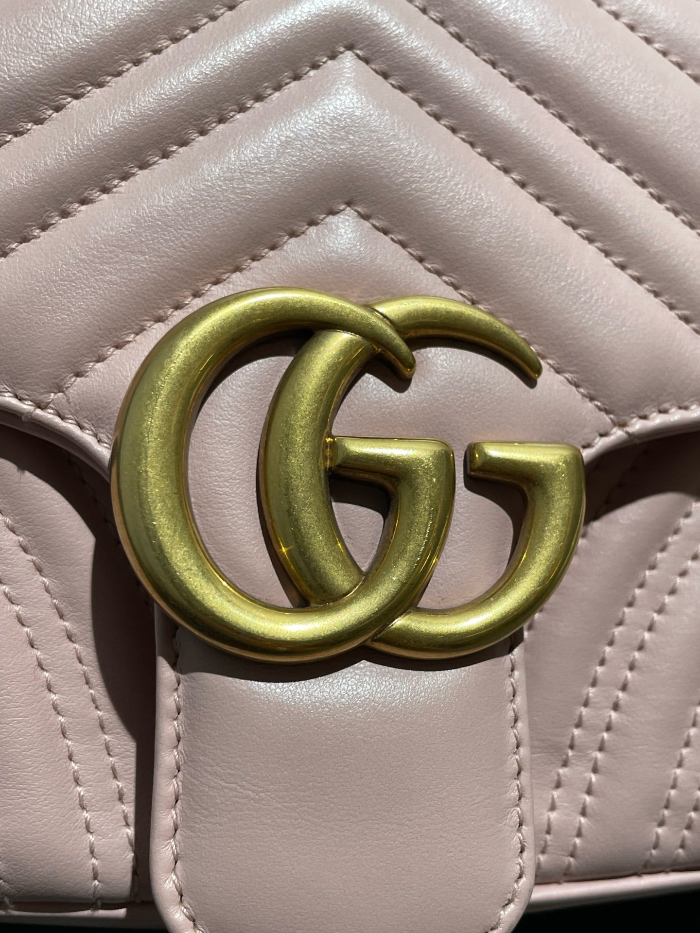 Gucci - GG Marmont Matelassé Small Shoulder Bag - Leather - Pink - (small)