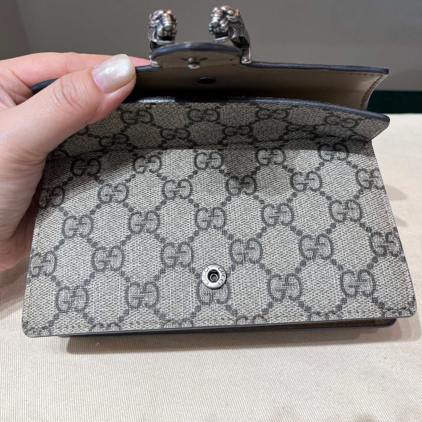 Gucci - Dionysus Mini - GG Supreme canvas with leather trim - Beige - (mini)