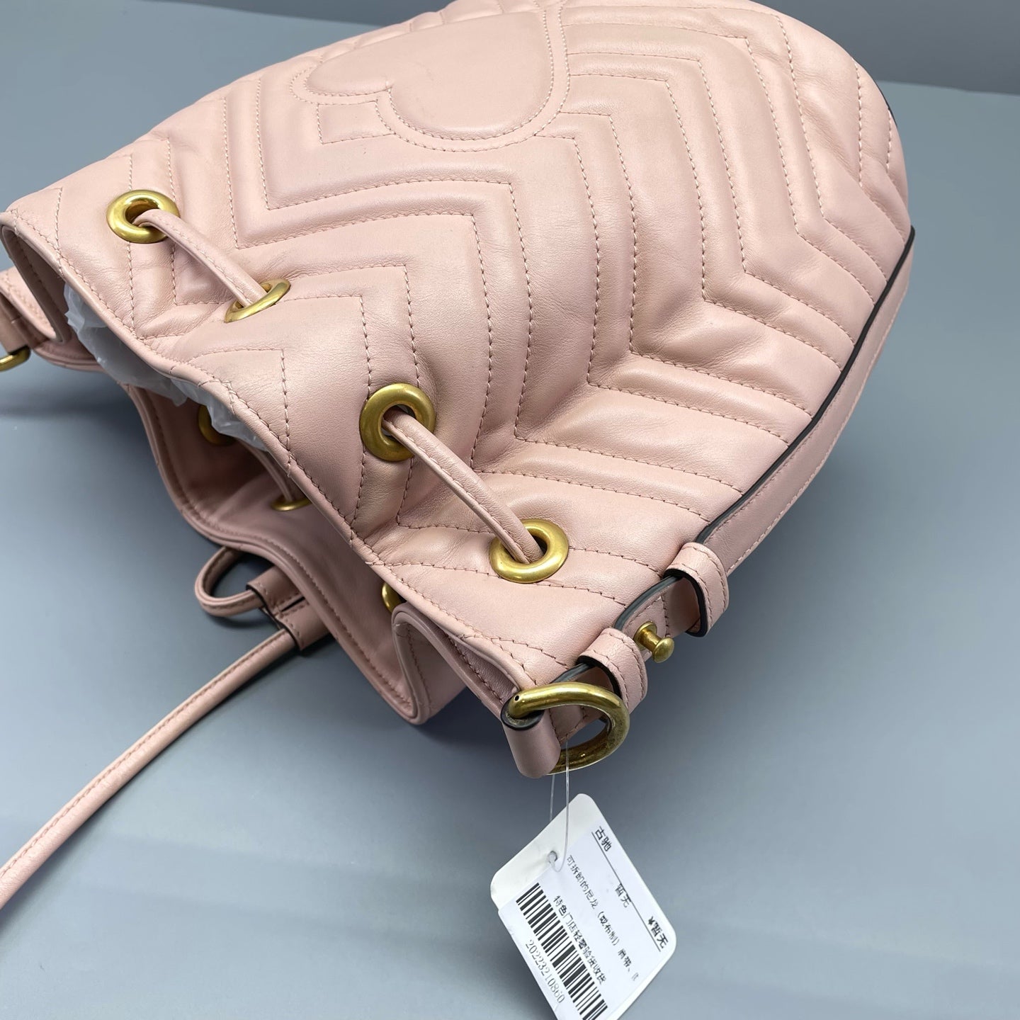Gucci - GG Marmont Bucket Bag - Leather - Pink - (small)