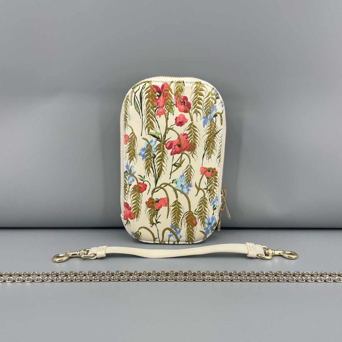 Dior - Phone Holder Bag - Leather - White - (mini)