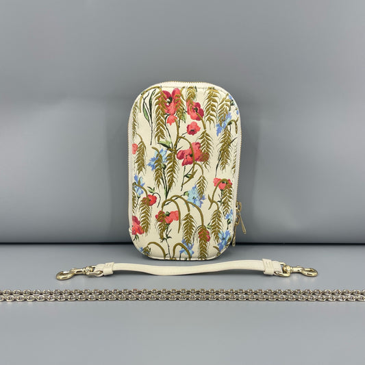 Dior - Phone Holder Bag - Leather - White - (mini)