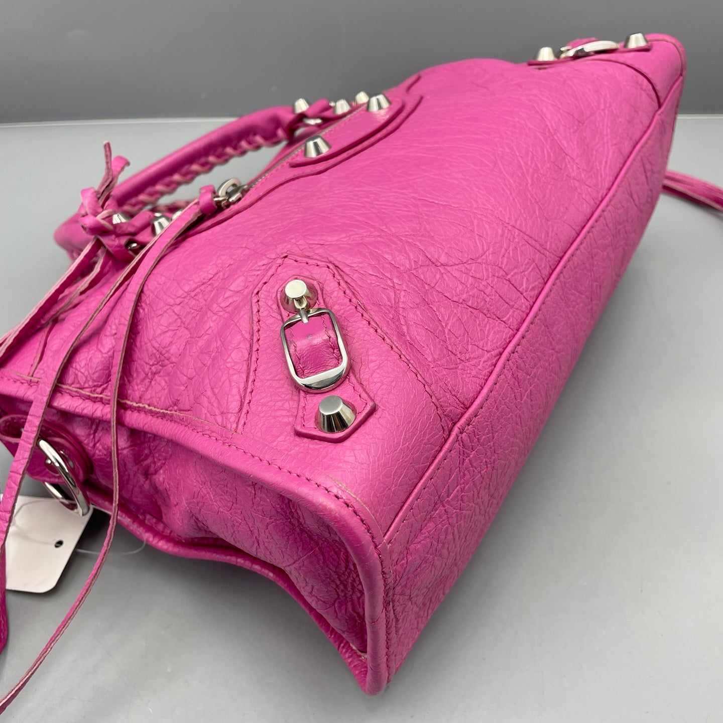 Balenciaga - City Bag - Distressed lambskin leather - Pink - (small)