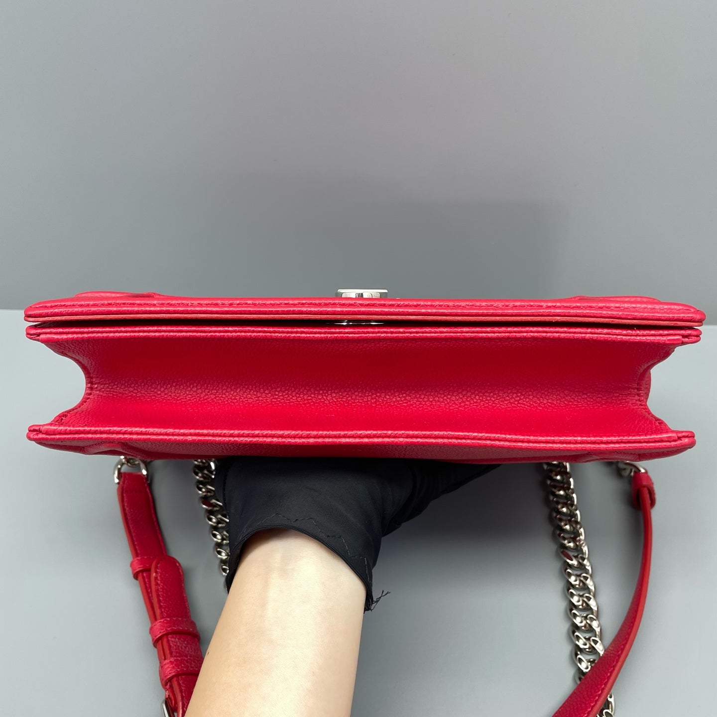 Dior - Diorama Flap Bag - Grained calfskin leather - Red - (Medium)