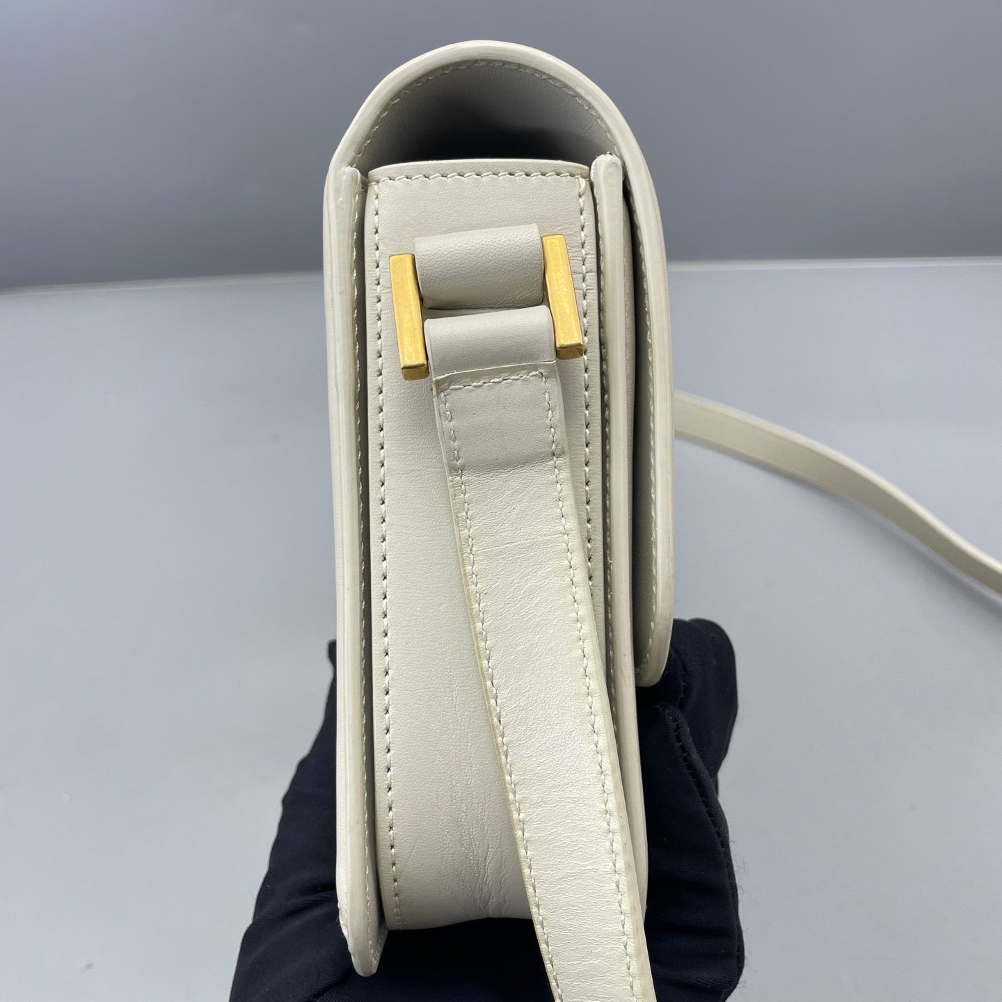 Saint Laurent - Solferino Box Bag - Leather - White - (small)