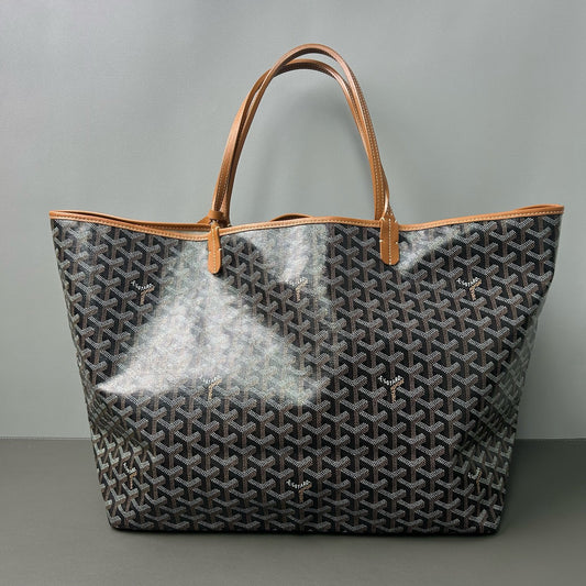 Goyard - Saint Louis GM - Goyardine canvas with leather trim - Brown - (Large)