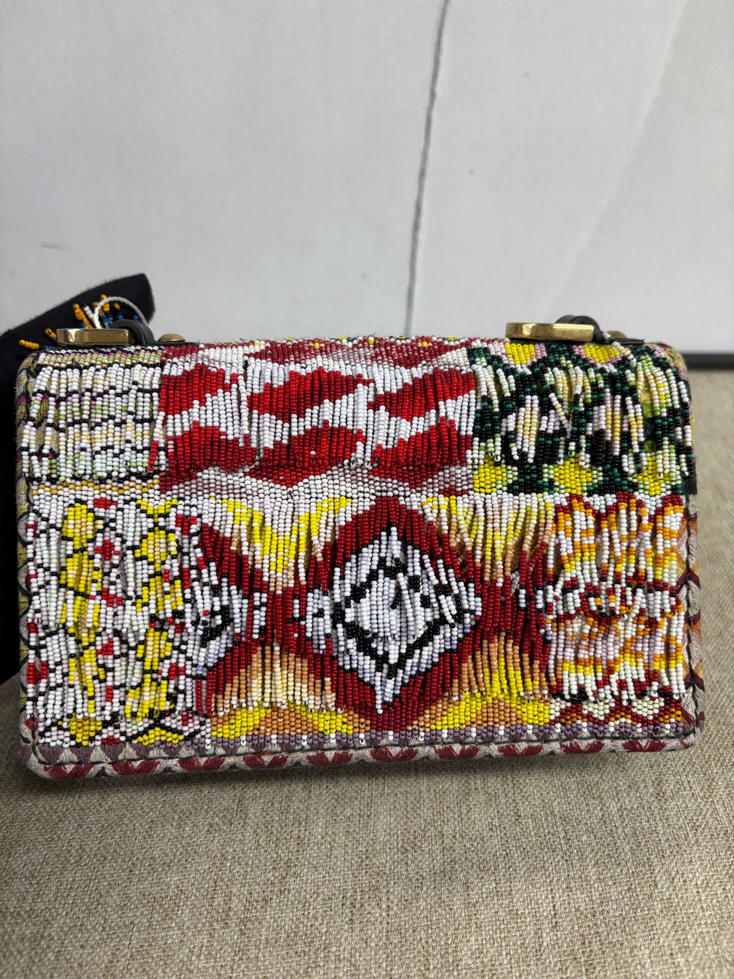Dior - J'Adior Beaded Flap Bag Limited Edition - Leather with beaded embroidery - Multicolour - (Small)