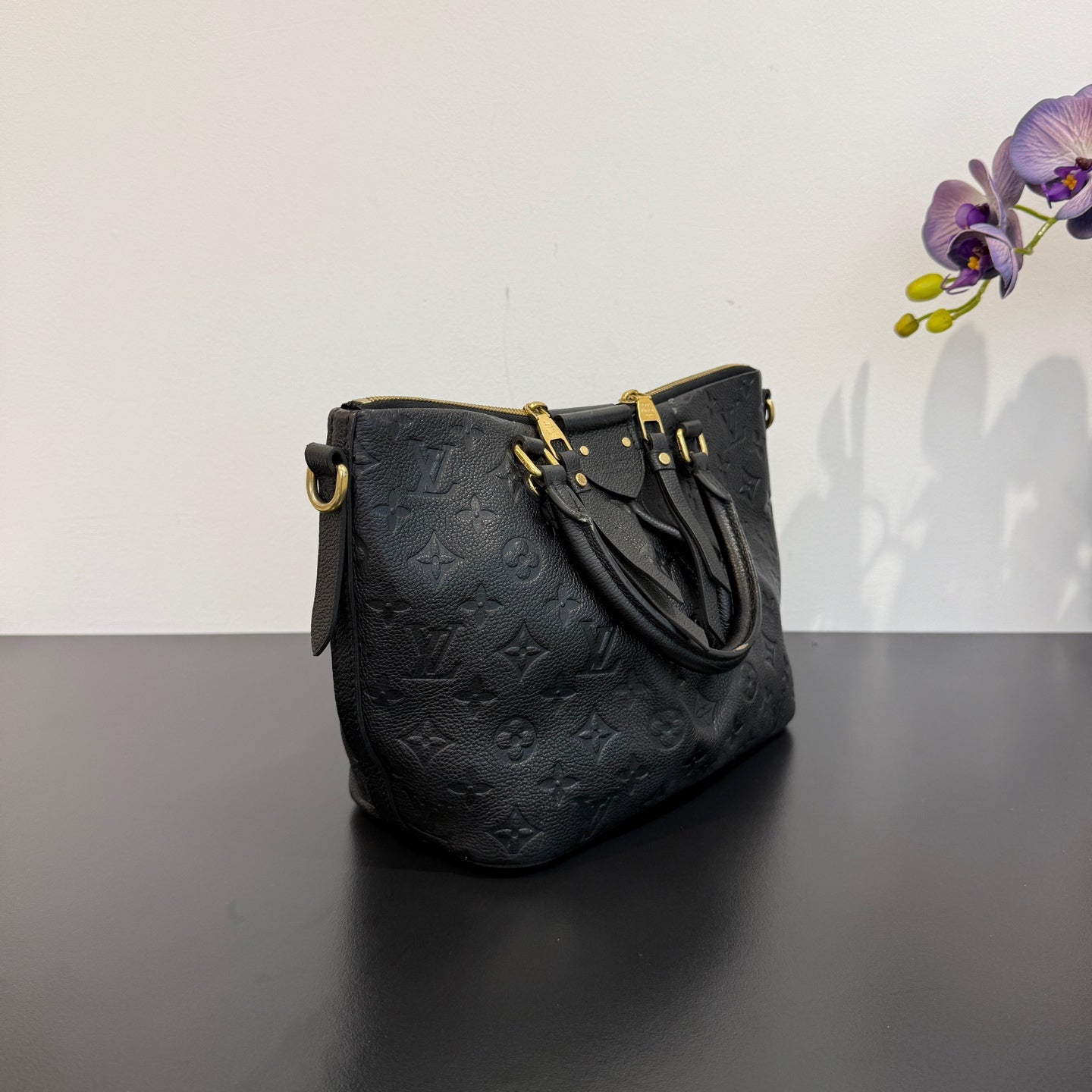 Louis Vuitton - Monogram Empreinte Convertible Top Handle Bag - Leather - Black - (medium)