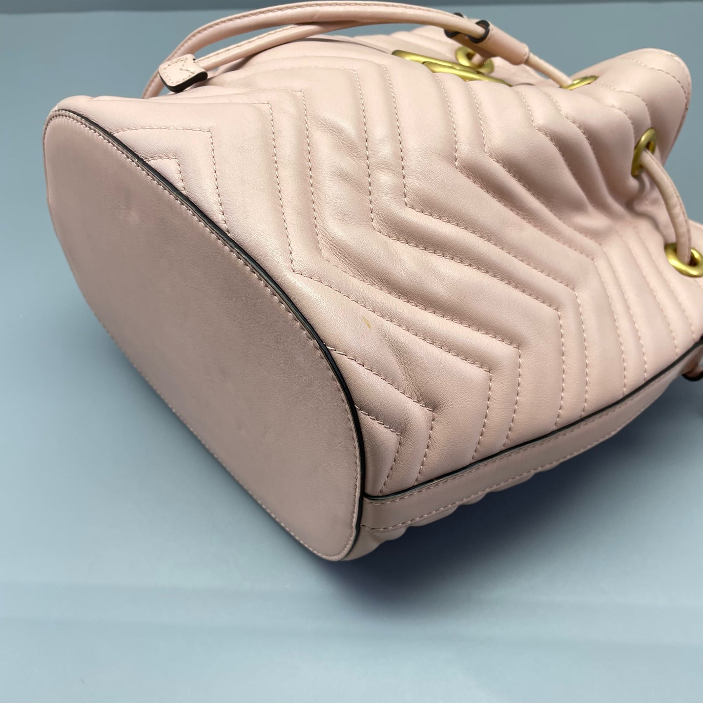 Gucci - GG Marmont Bucket Bag - Leather - Pink - (small)