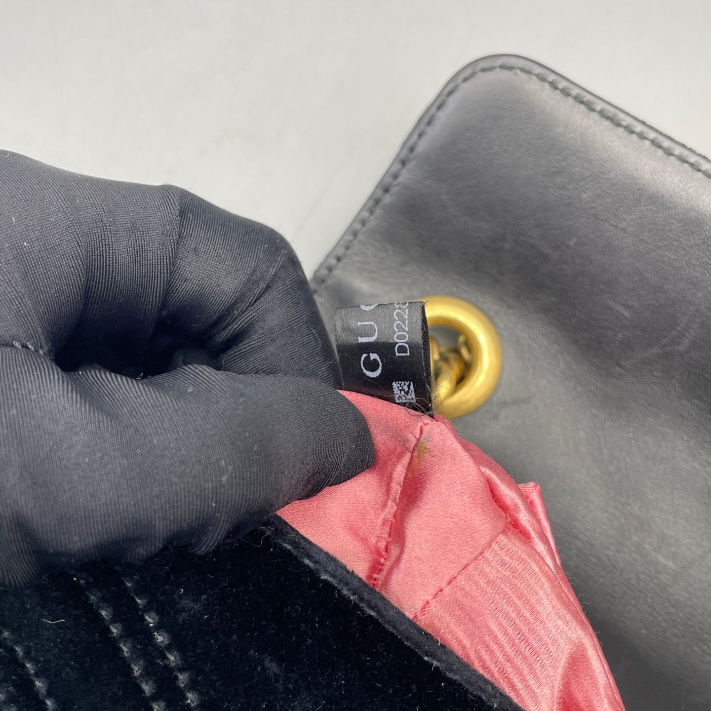 Gucci - GG Marmont Matelassé Mini Bag - Velvet - Black - (mini)