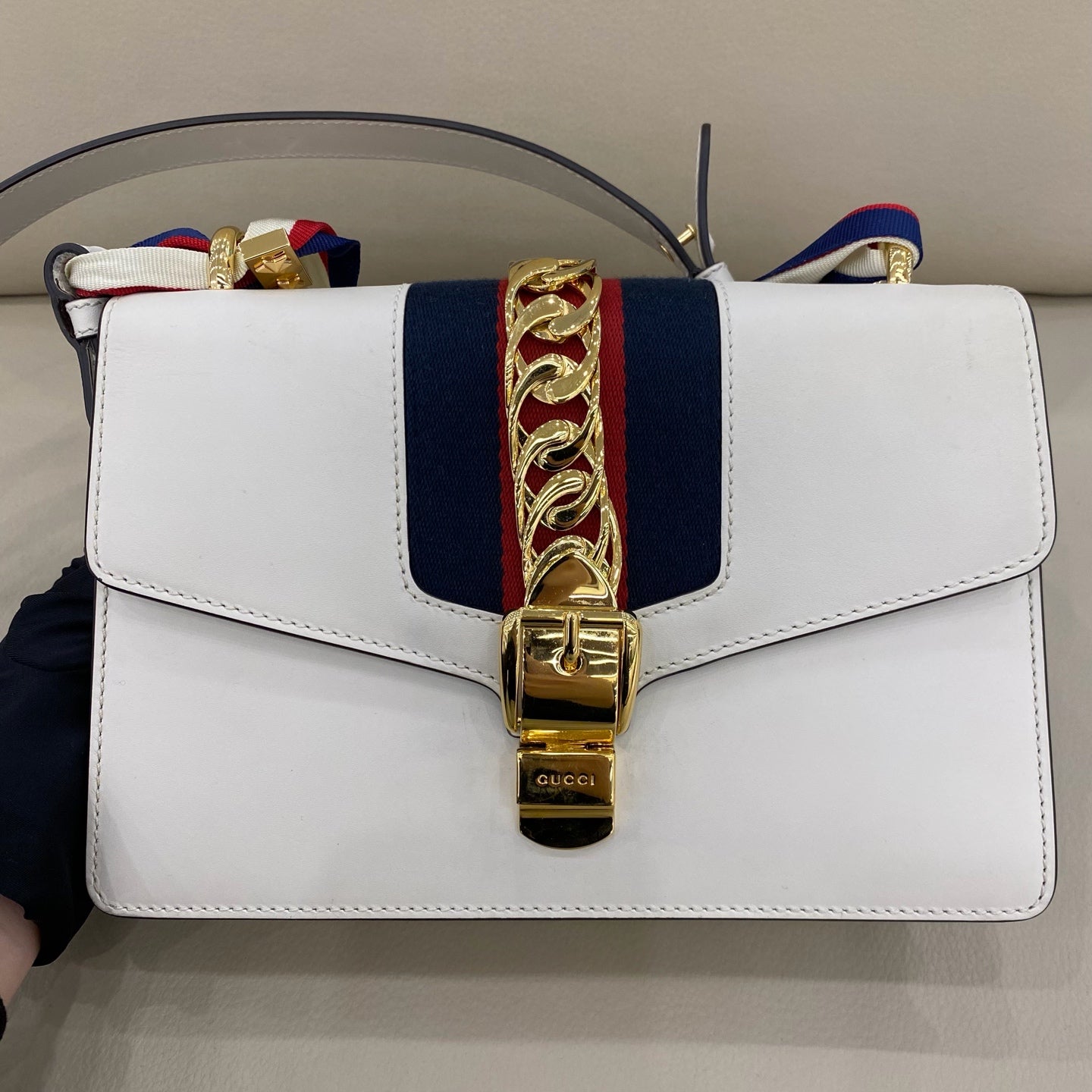 Gucci - Sylvie - Leather - White - (medium)