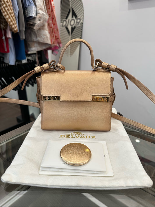 Delvaux - Tempete Micro - Leather - Gold - (mini)