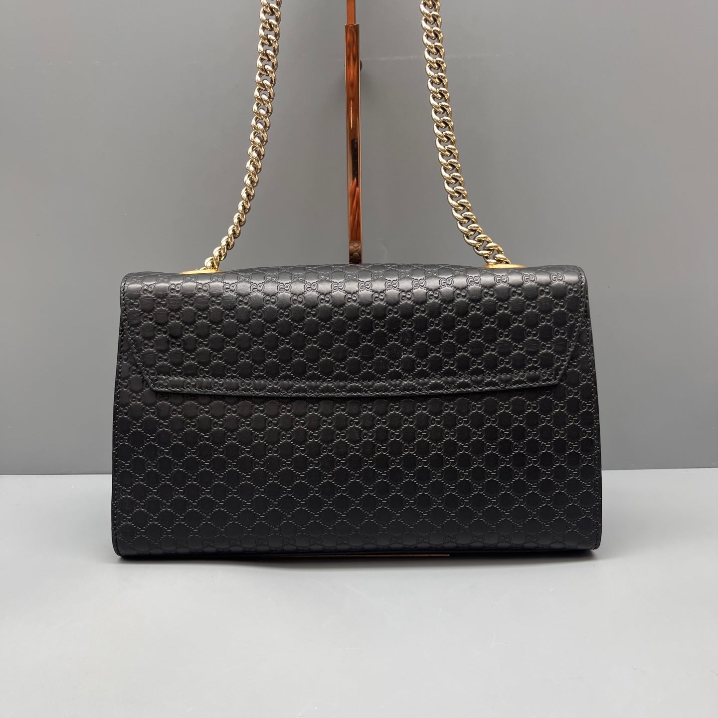 Gucci - Emily Microguccissima Chain Bag - Leather - Black - (Medium)
