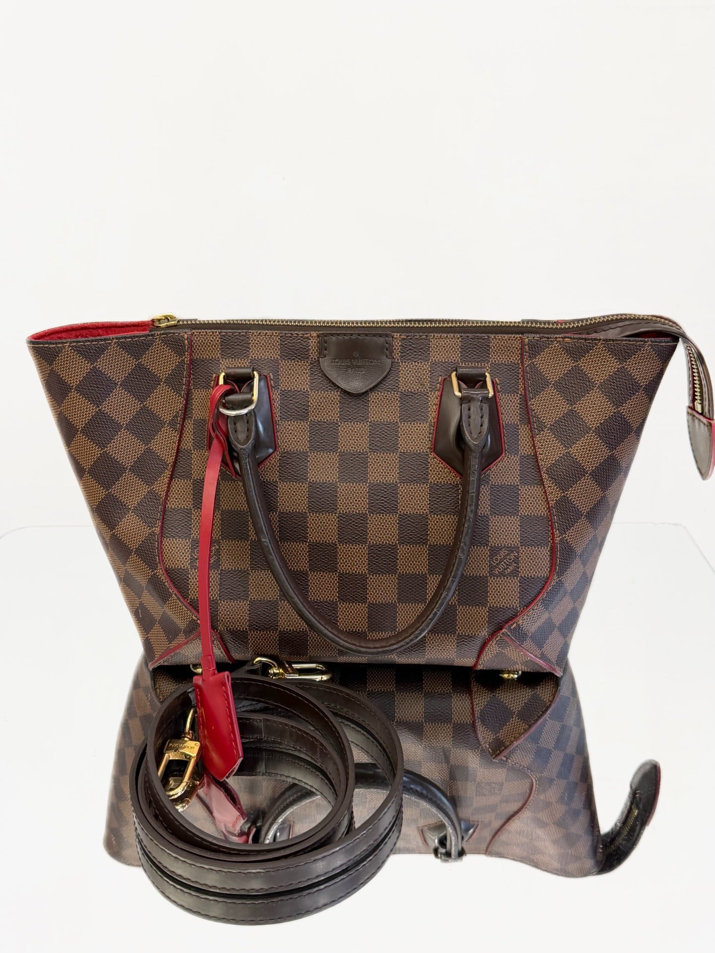 Louis Vuitton - Pallas BB - Damier Ebene coated canvas with leather trim - Brown - (mini)