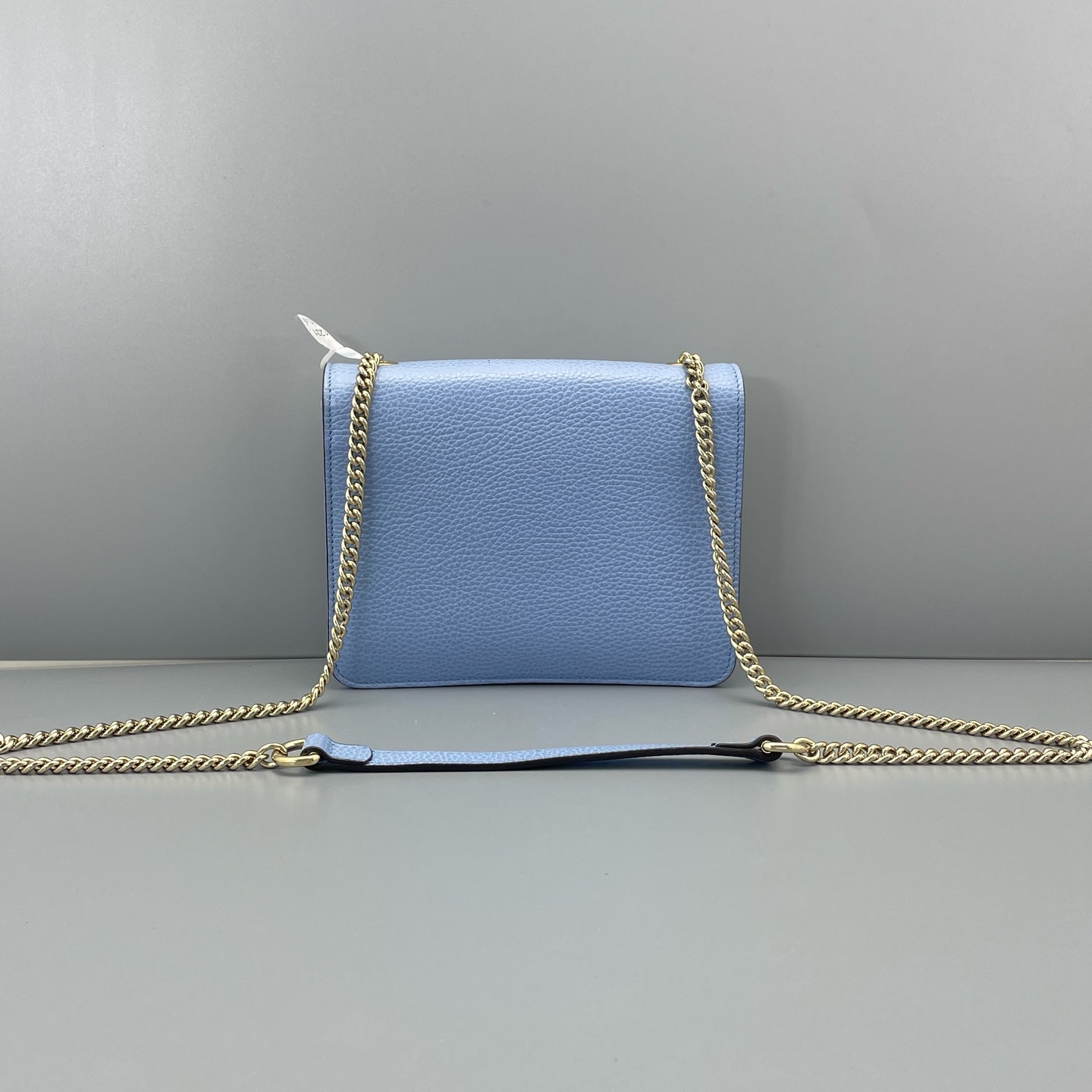 Gucci - Interlocking G Accordion Bag (Outlet Style) - Grained leather - Blue - (small)