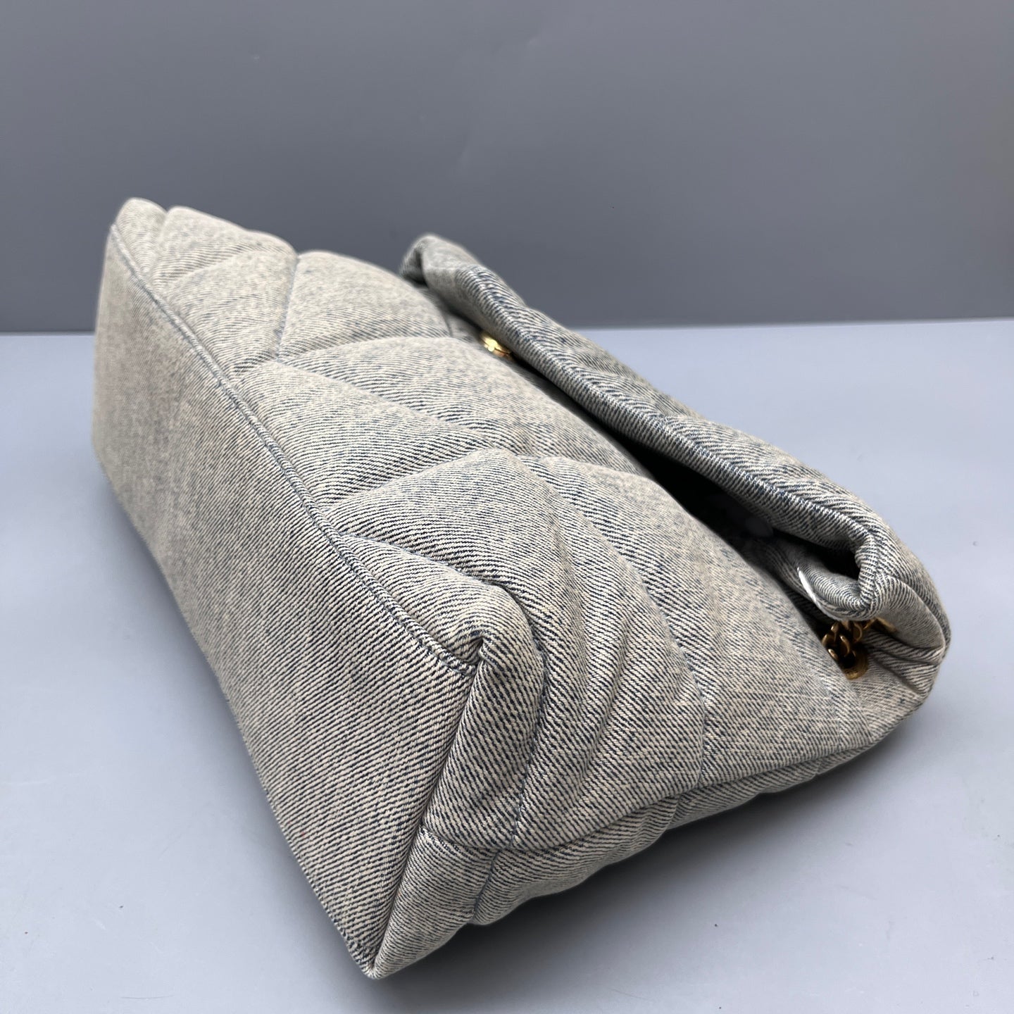 Saint Laurent - Loulou Puffer Bag - Denim - Blue - (Small)
