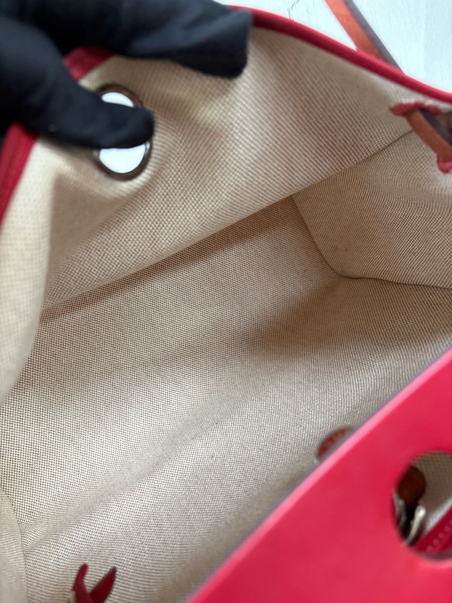 Hermès - Herbag 31 - Waterproof canvas and Cowhide leather - Chili Red and Beige - (Medium)