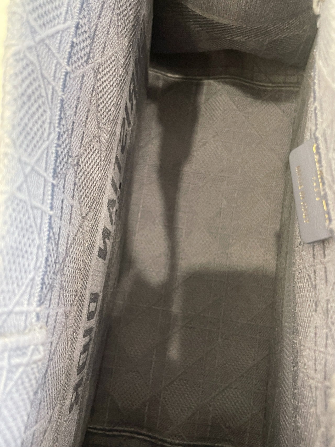 Dior - Book Tote - Embroidered technical fabric - Haze Blue - (Medium)