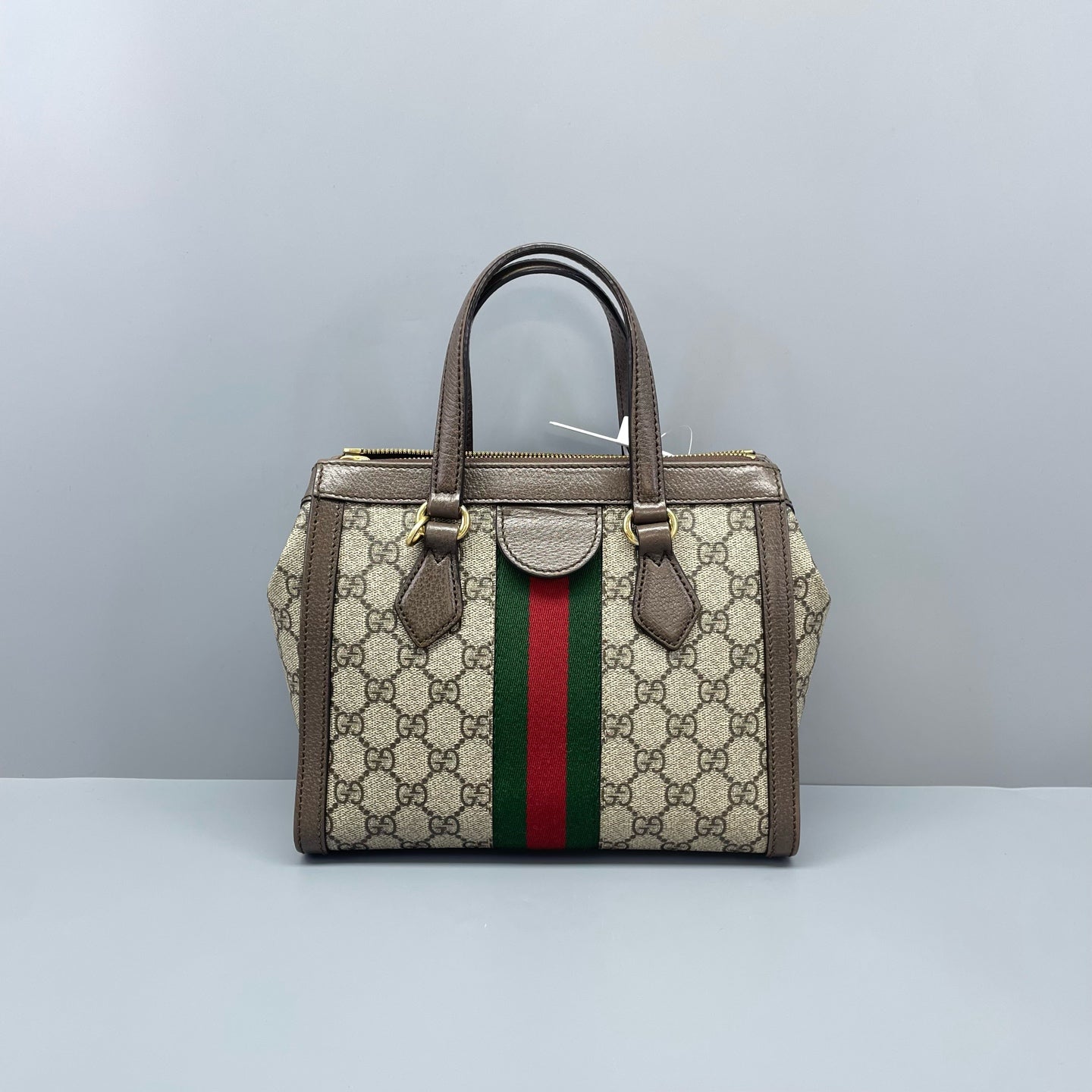 Gucci - Ophidia Small Tote Bag - GG Supreme canvas and leather - Brown - (small)