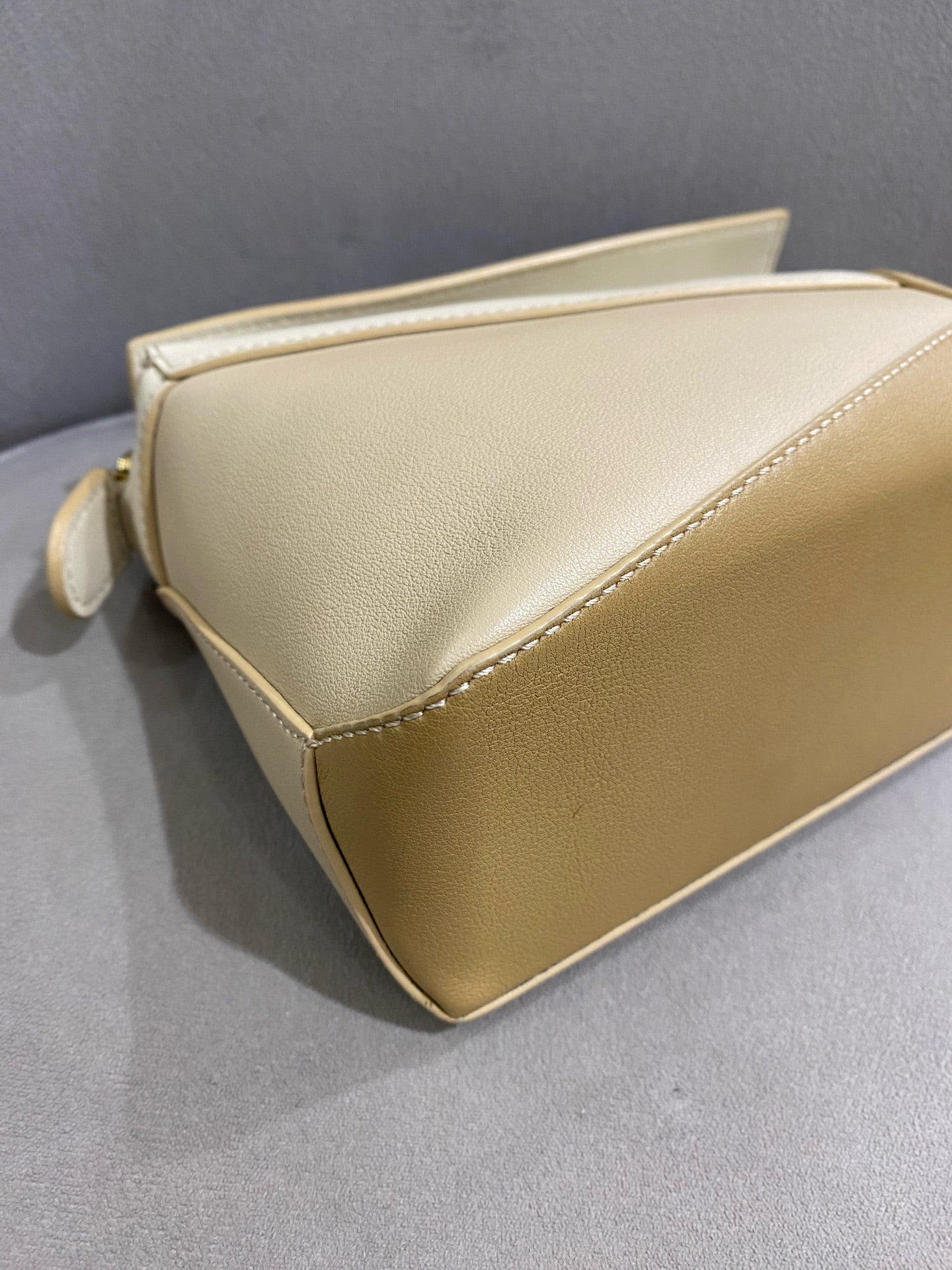 Loewe - Puzzle Mini - Leather - Beige and Tan Multicolour - (mini)