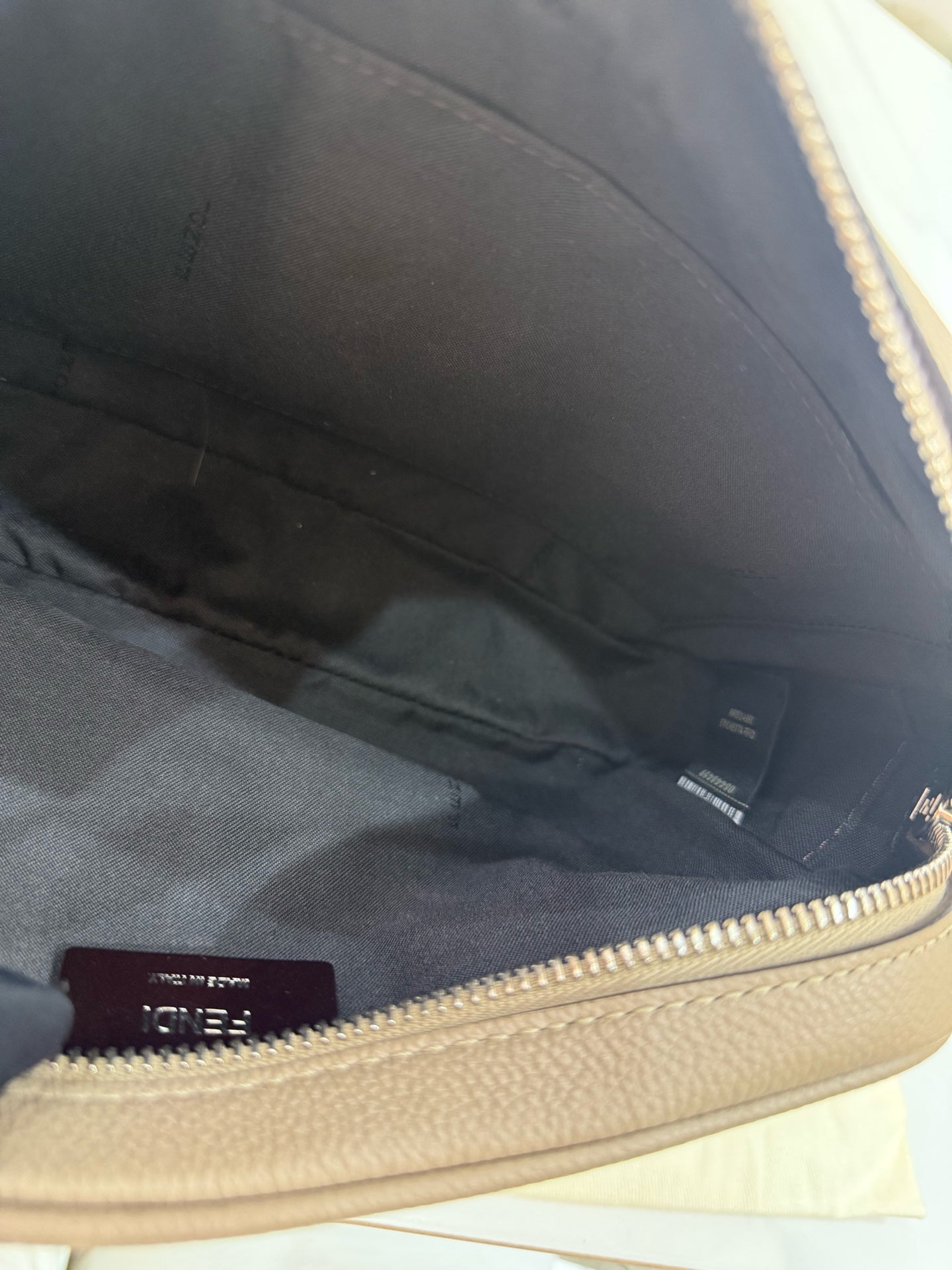 Fendi - Roma Camera Bag - Grained leather - Grey - (small)