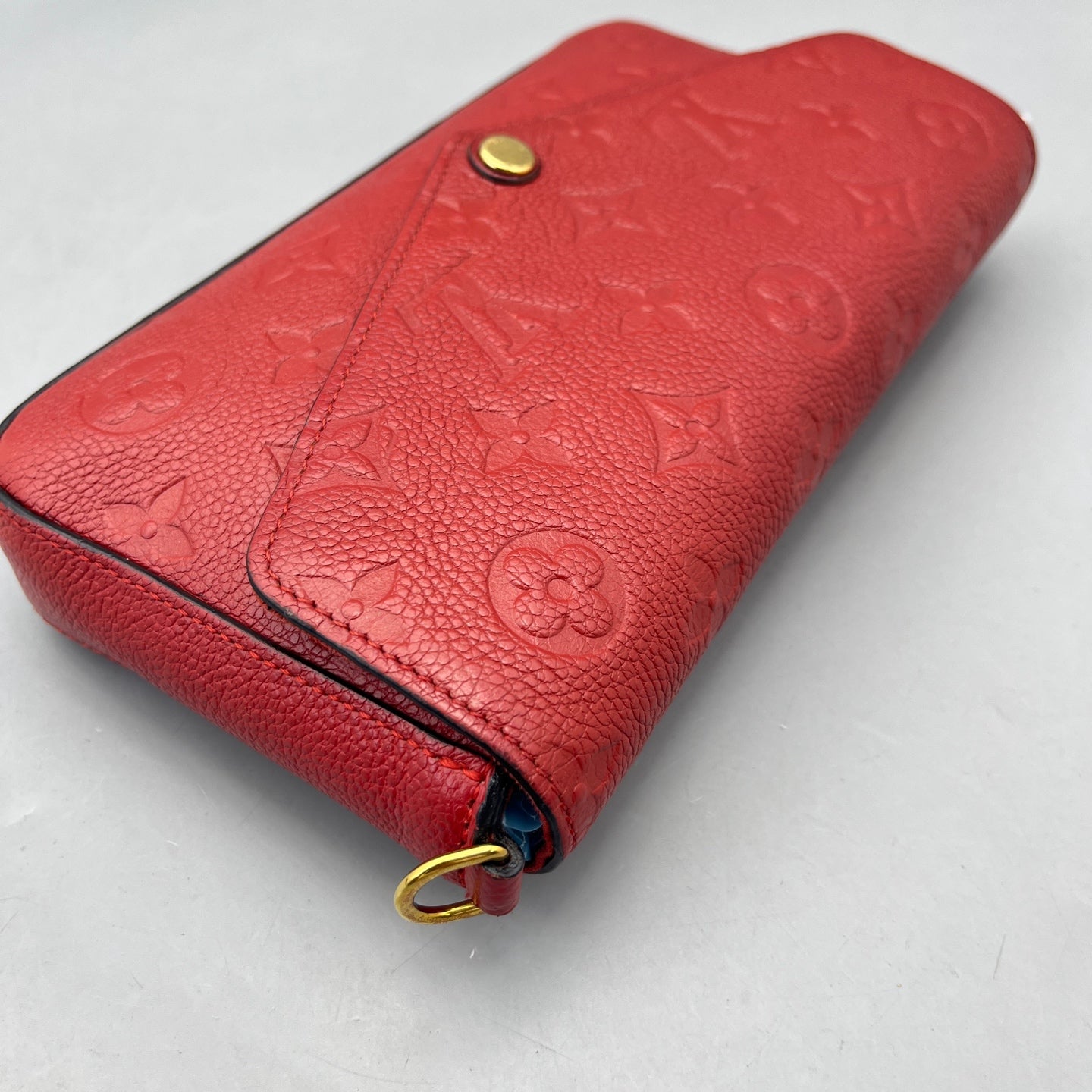 Louis Vuitton - Pochette Felicie - Embossed Monogram Empreinte leather - Red - (small)