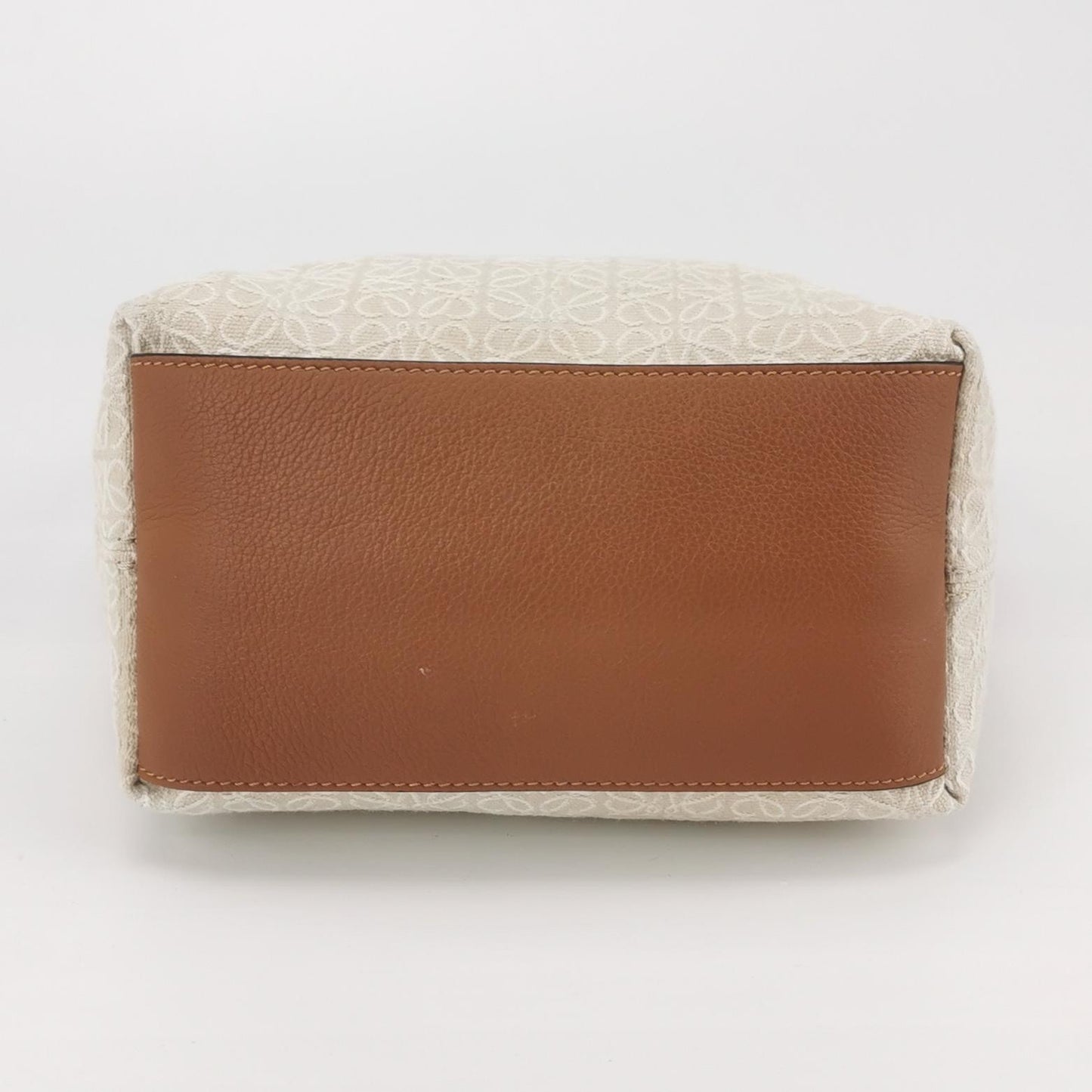 Loewe - Mini Cubi Bag - Cloth and Leather - Beige and Brown - (mini)