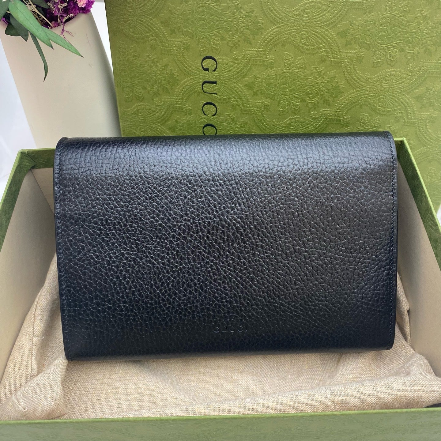 Gucci - Dionysus Wallet on Chain (WOC) - Grained leather - Black - (mini)