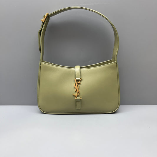 Saint Laurent - Hopo Shoulder Bag - Leather - Green - (mini)