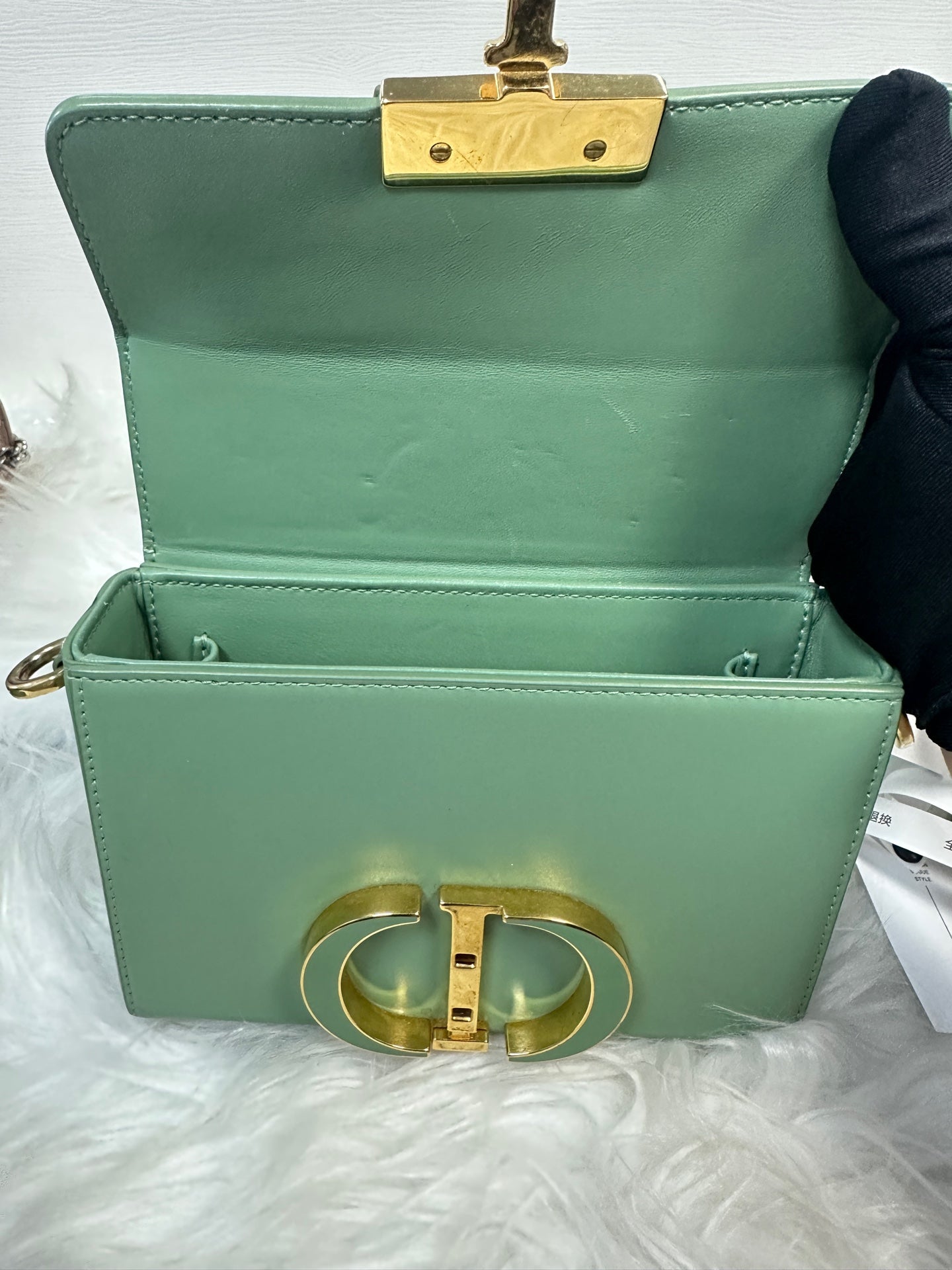 Dior - 30 Montaigne Box Bag Mini - Leather - Green - (mini)