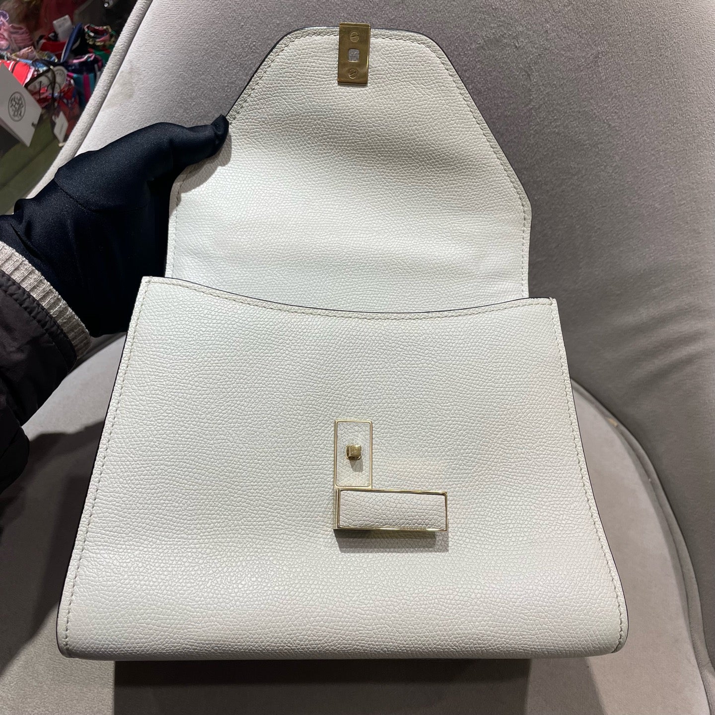 Valextra - Top Handle Bag - Cowhide leather - White - (mini)