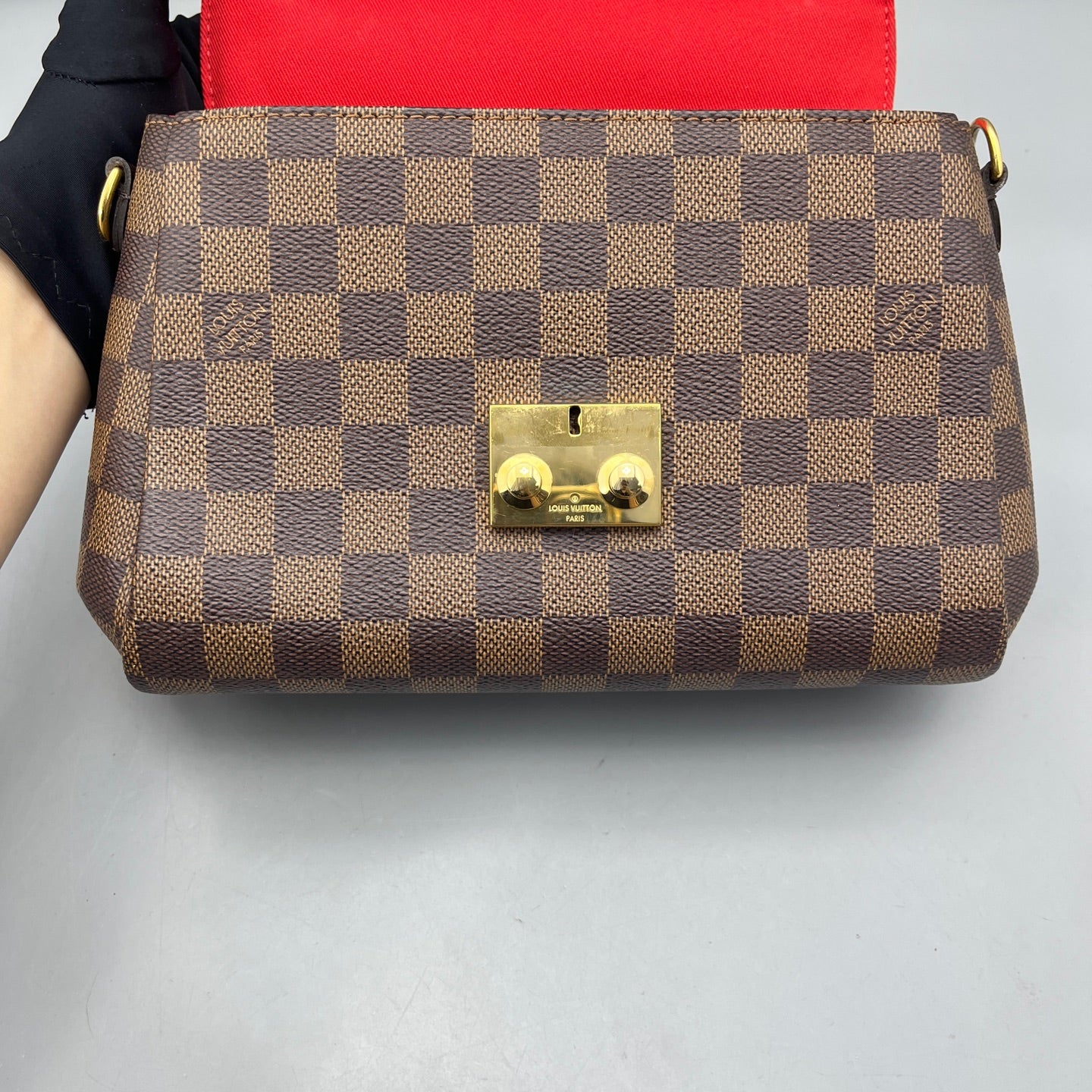 Louis Vuitton - Pochette Metis - Damier Ebene coated canvas with leather trim - Brown - (Small)