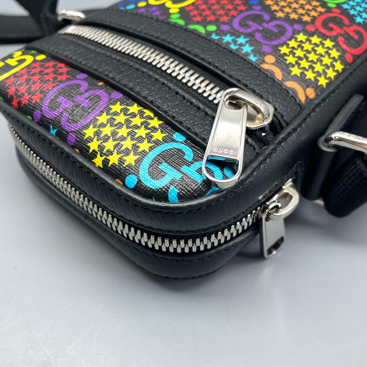 Gucci - GG Multicolour Camera Bag - Coated canvas with leather trim - Multicolour - (mini)