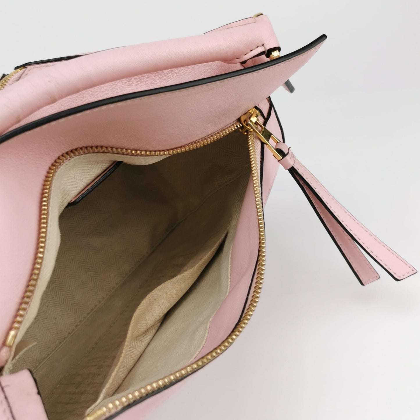 Loewe - Puzzle Bag - Grained calfskin leather - Pink - (Small)
