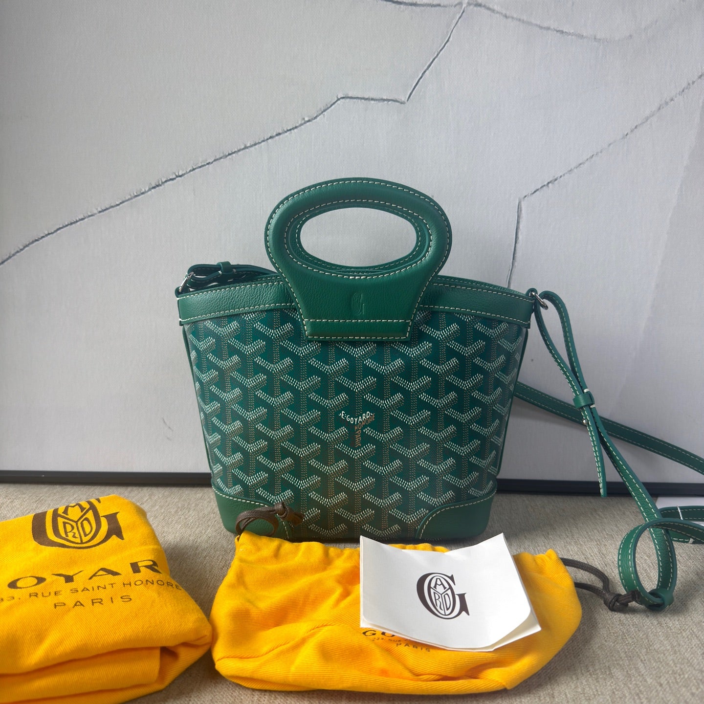 Goyard - Beluga mini - Goyardine canvas with leather trim - Green - (mini)