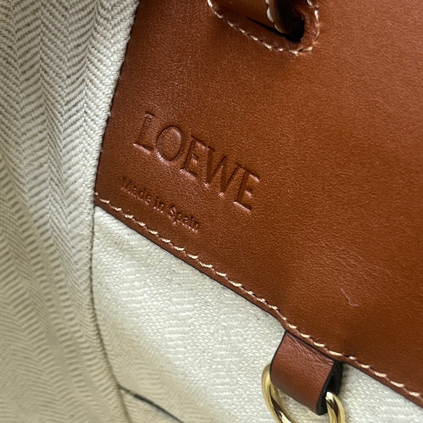 Loewe - Hammock Bag - Grained leather - Brown - (Small)
