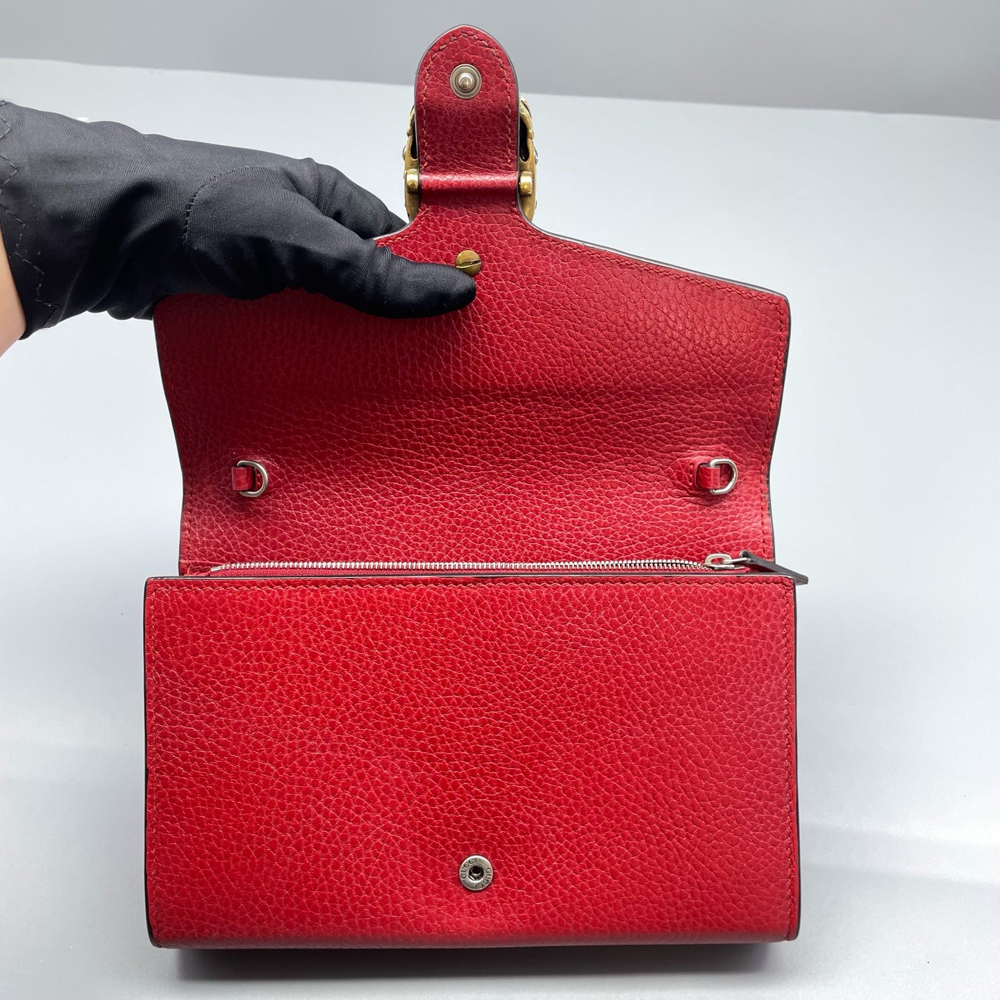 Gucci - Dionysus WOC - Grained leather - Red - (mini)