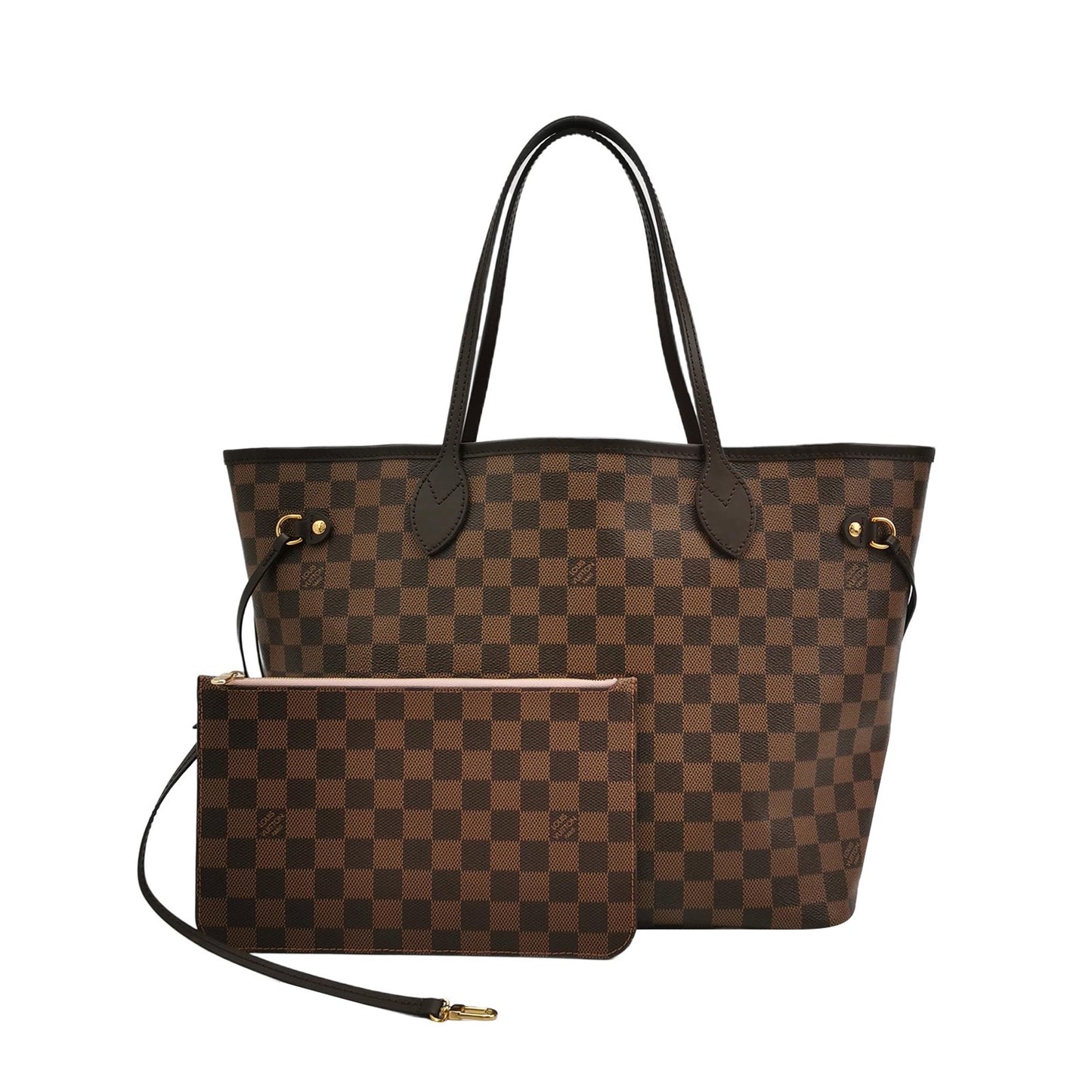 Louis Vuitton - Neverfull MM - Damier Ebene coated canvas with leather trim - Brown - (Medium)