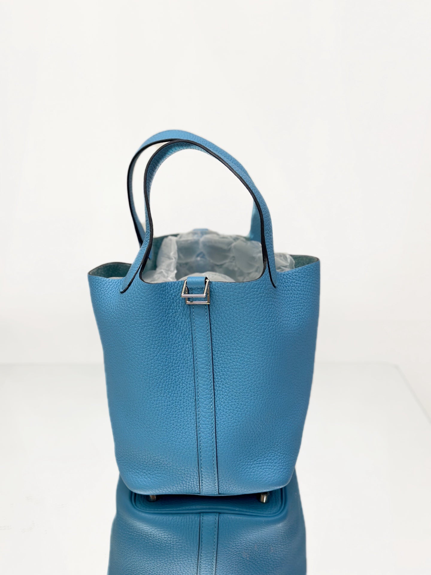 Hermès - Picotin Lock 18 - Taurillon Clemence leather - Northern Blue - (mini)